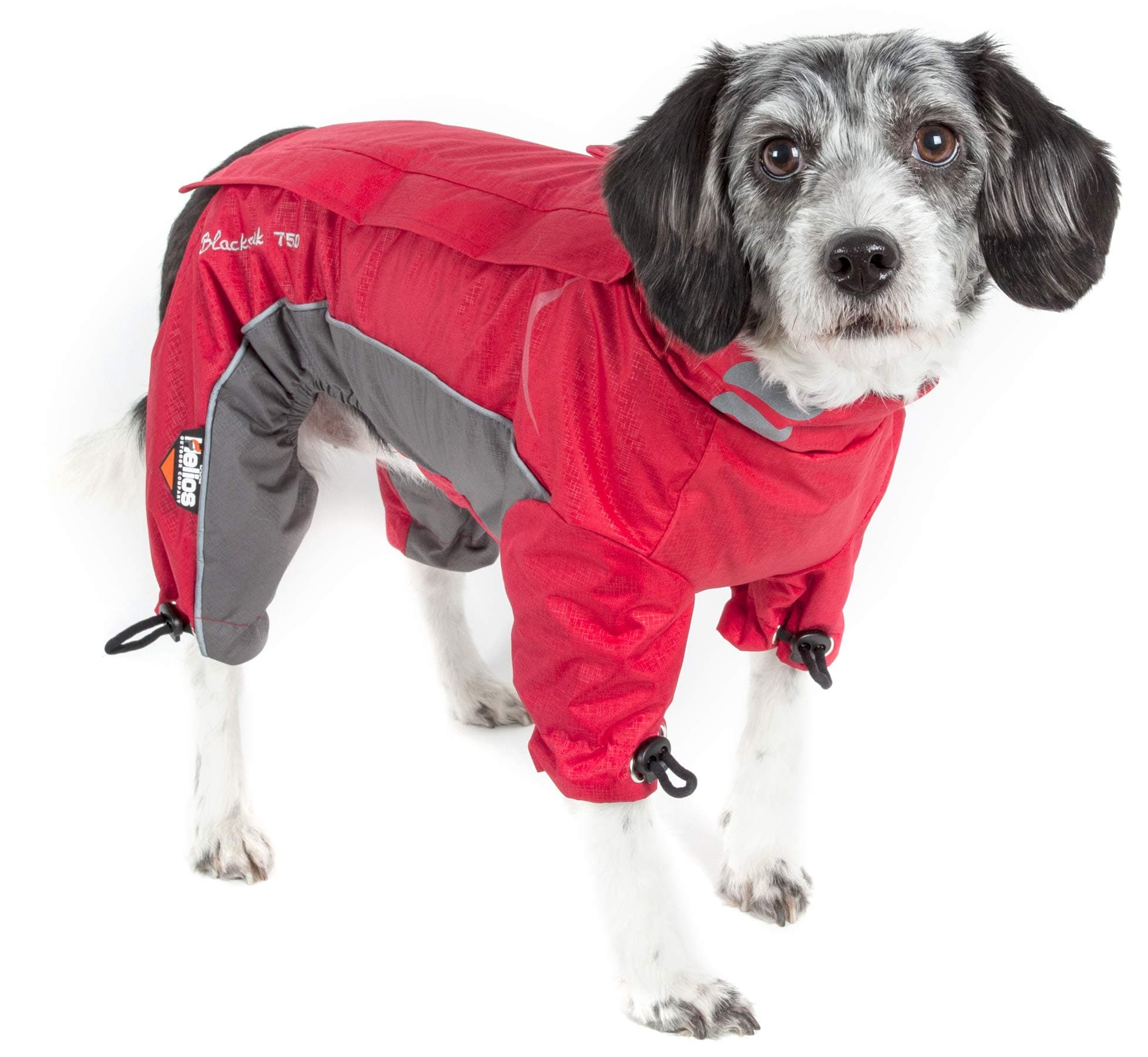 DOGHELIOS 'Blizzard' Full-Bodied Comfort-Fitted Adjustable and 3M Reflective Winter Insulated Pet Dog Coat Jacket w/Blackshark Technology, Medium, Cola Red