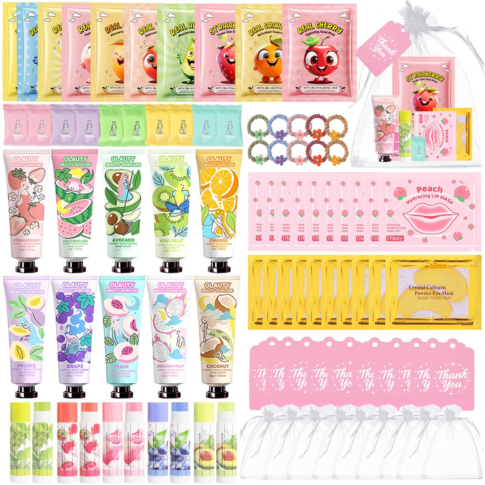 90 PCS Spa Party Supplies for Girls Women, Spa Party Favors for Girls 10-12