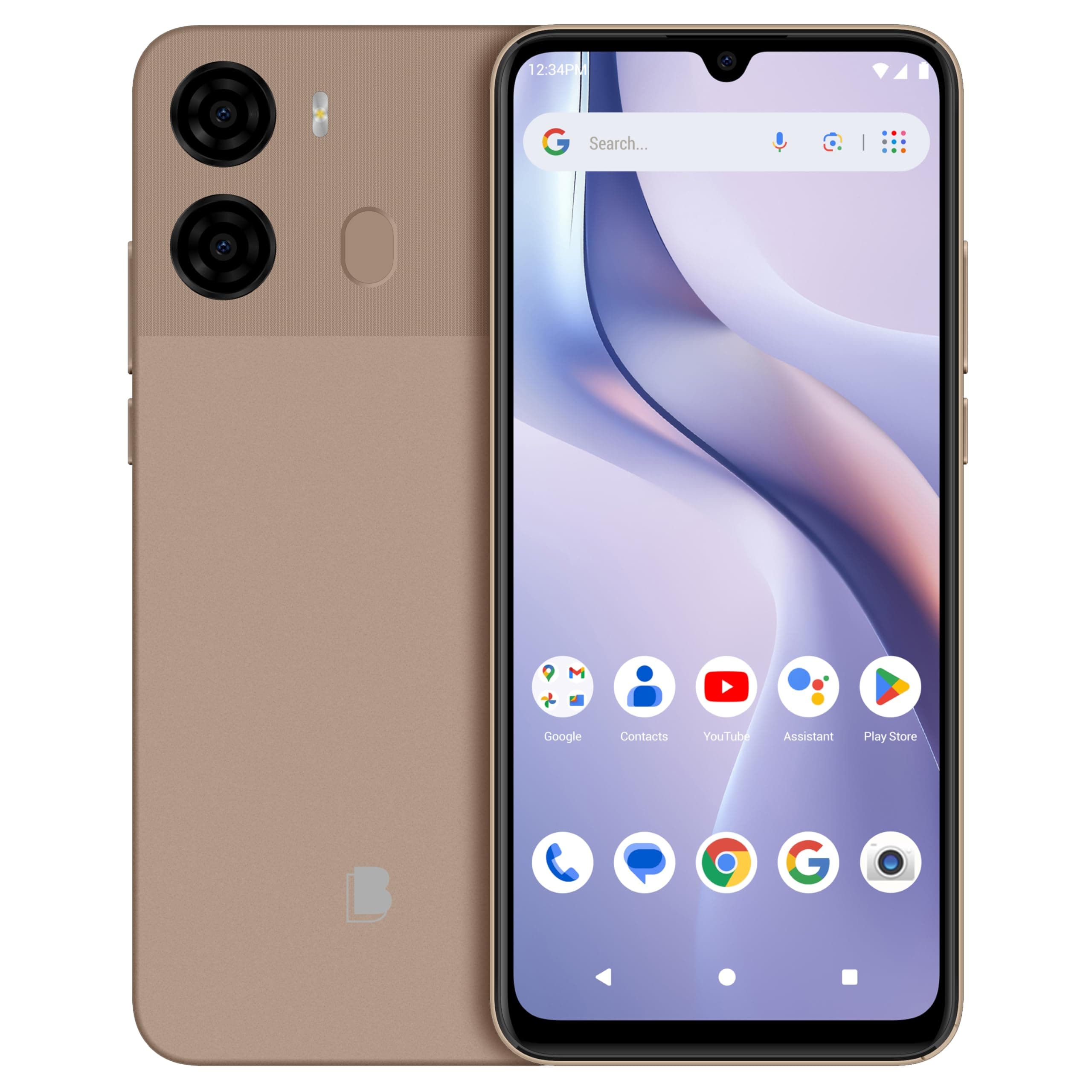 BLU Bold K2 | Unlocked | 6.88” HD+ Display | 13MP Main Camera + 8MP Selfie Camera | 64GB | 5,000mAh Battery | Android 15 | US Version | US Warranty | Rose Gold
