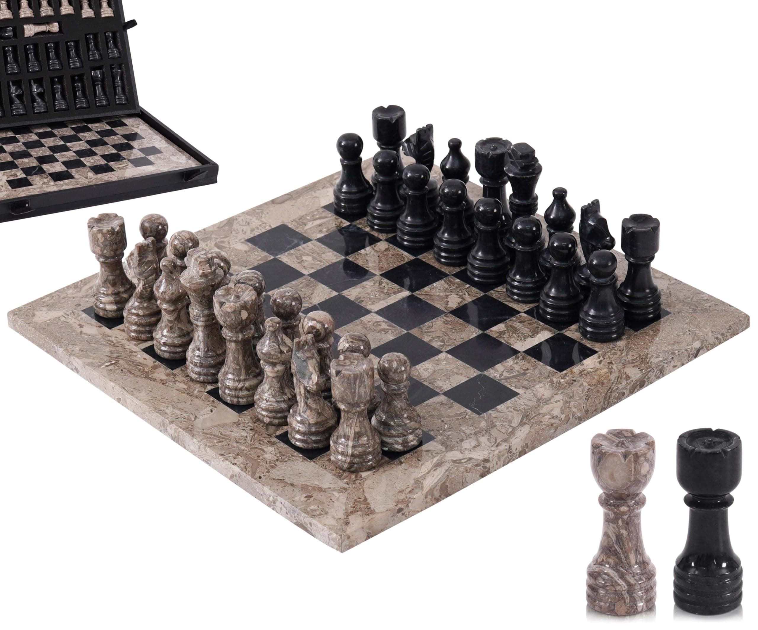 Marble Range Marble Chess Set for Adults 12" Strategic Board Game