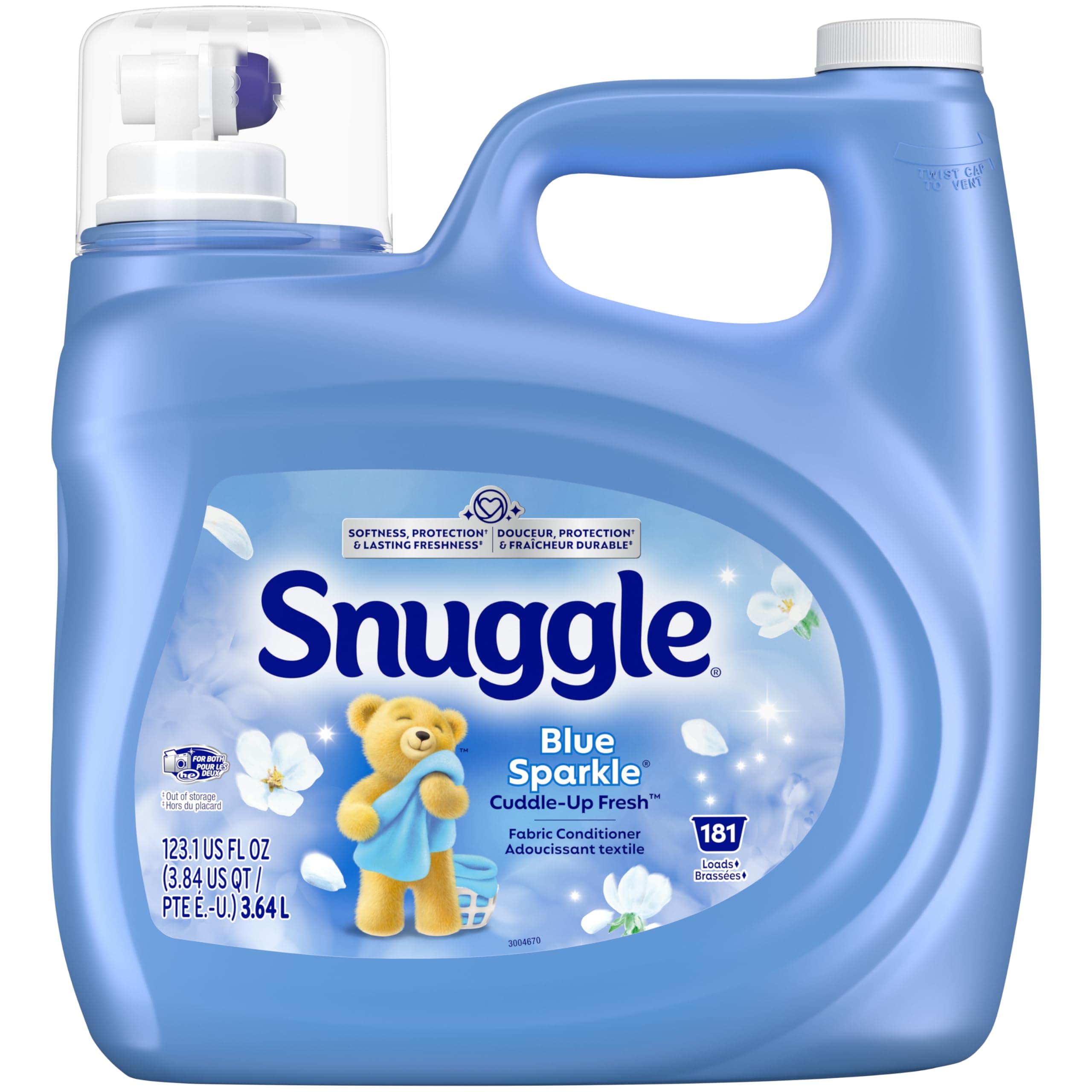 Snuggle Blue Sparkle Cuddle-Up Fresh Liquid Conditioner 3.64L/181 Loads