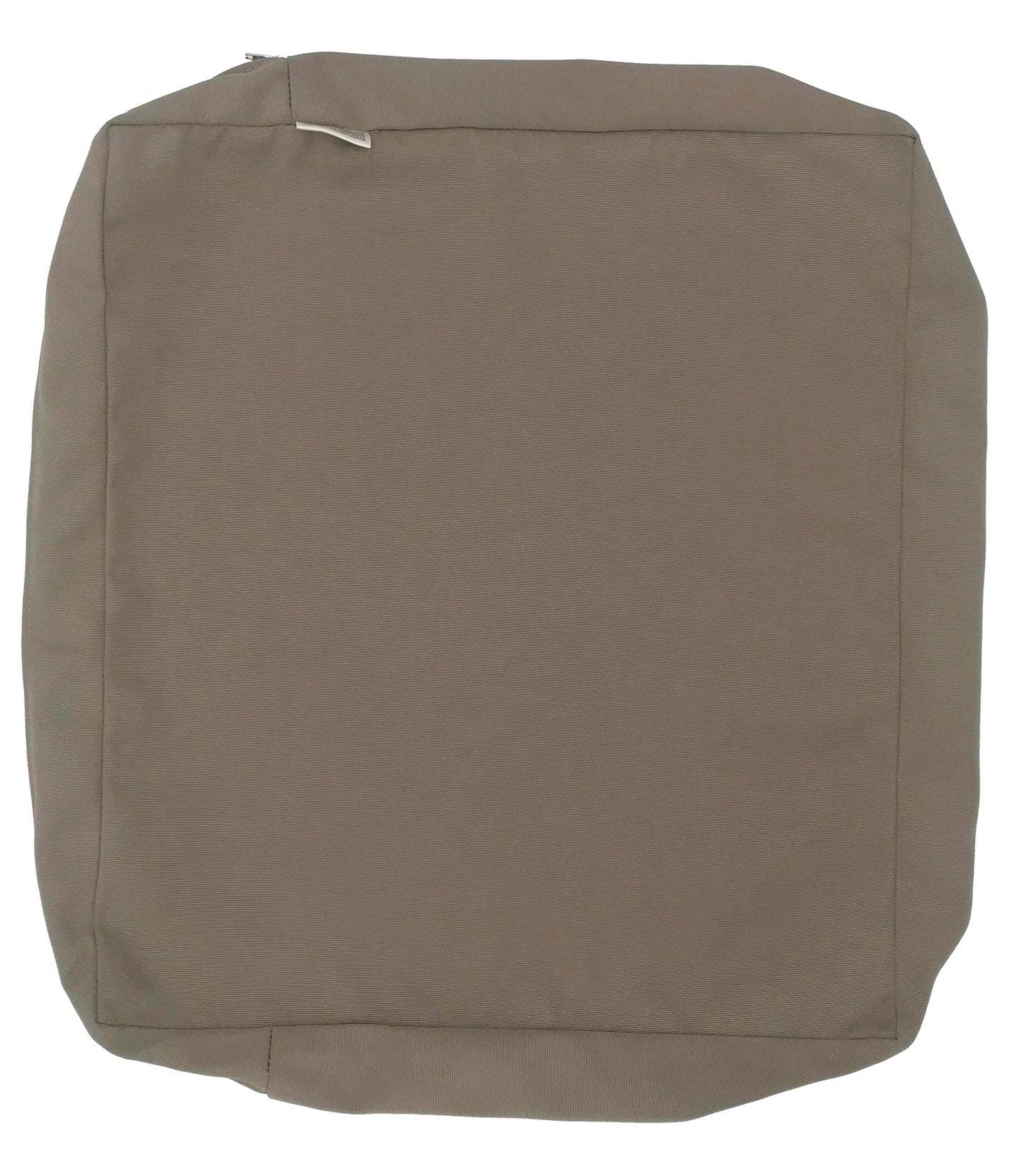 CozyLounge Indoor Outdoor Water Repellent High UV Resistant Patio Chair Cushion Cover (Timeless Taupe, 20" 18"x4" (1 Cover))