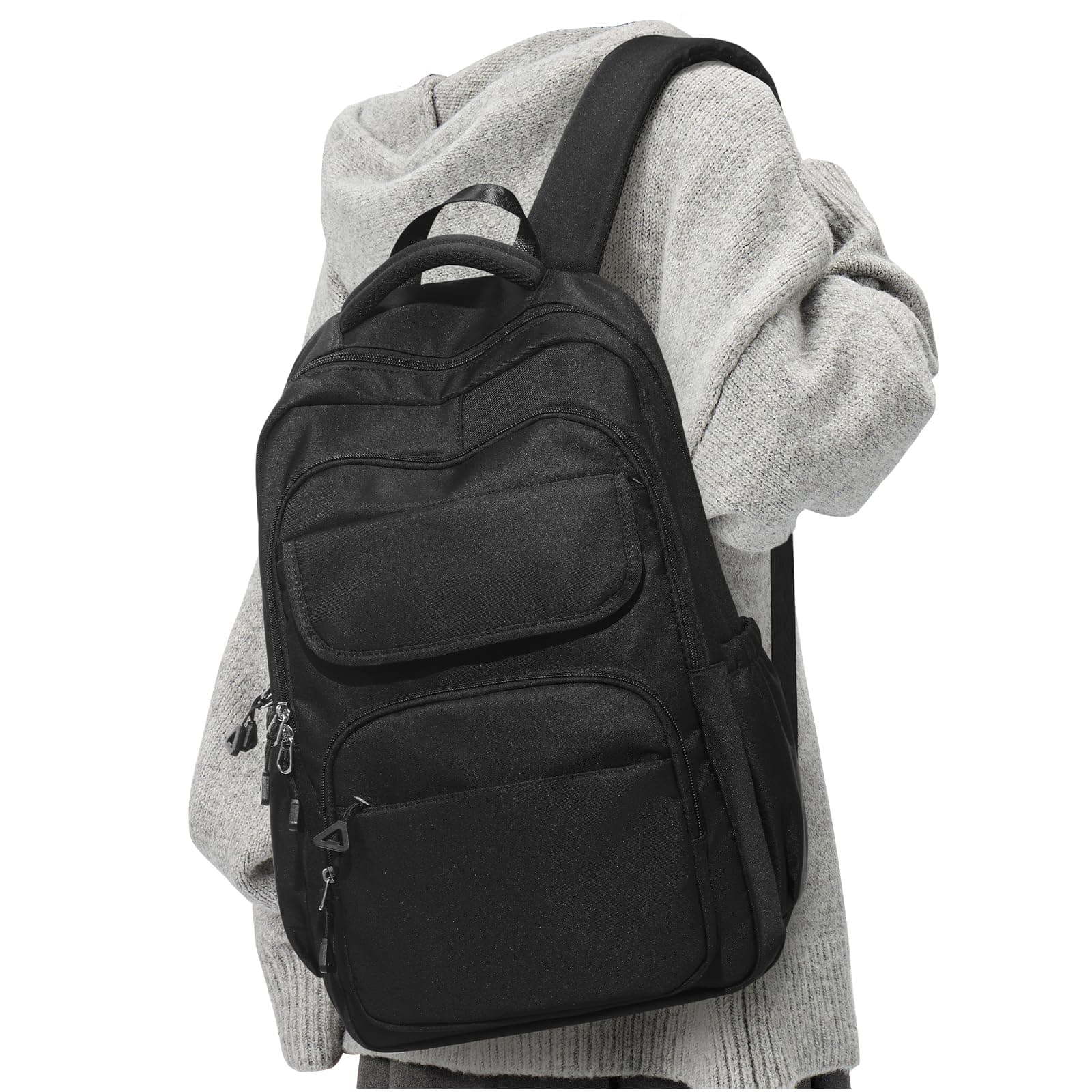 weradar Backpack for Women men, B1-black, 13.38" x 18.5" x 6.69" inches, Modern
