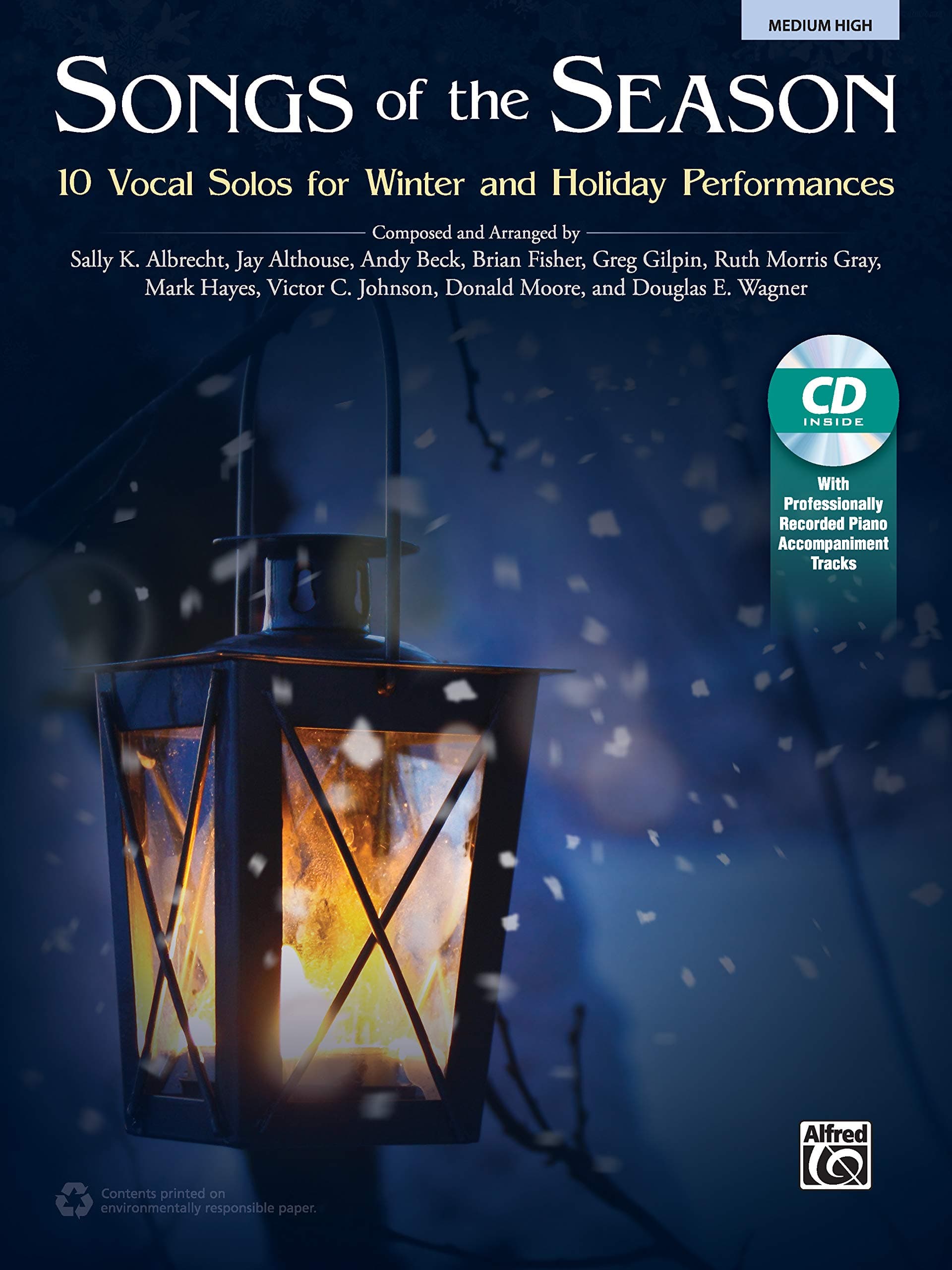Songs of the Season: 10 Vocal Solos for Winter and Holiday Performances, Book and CD