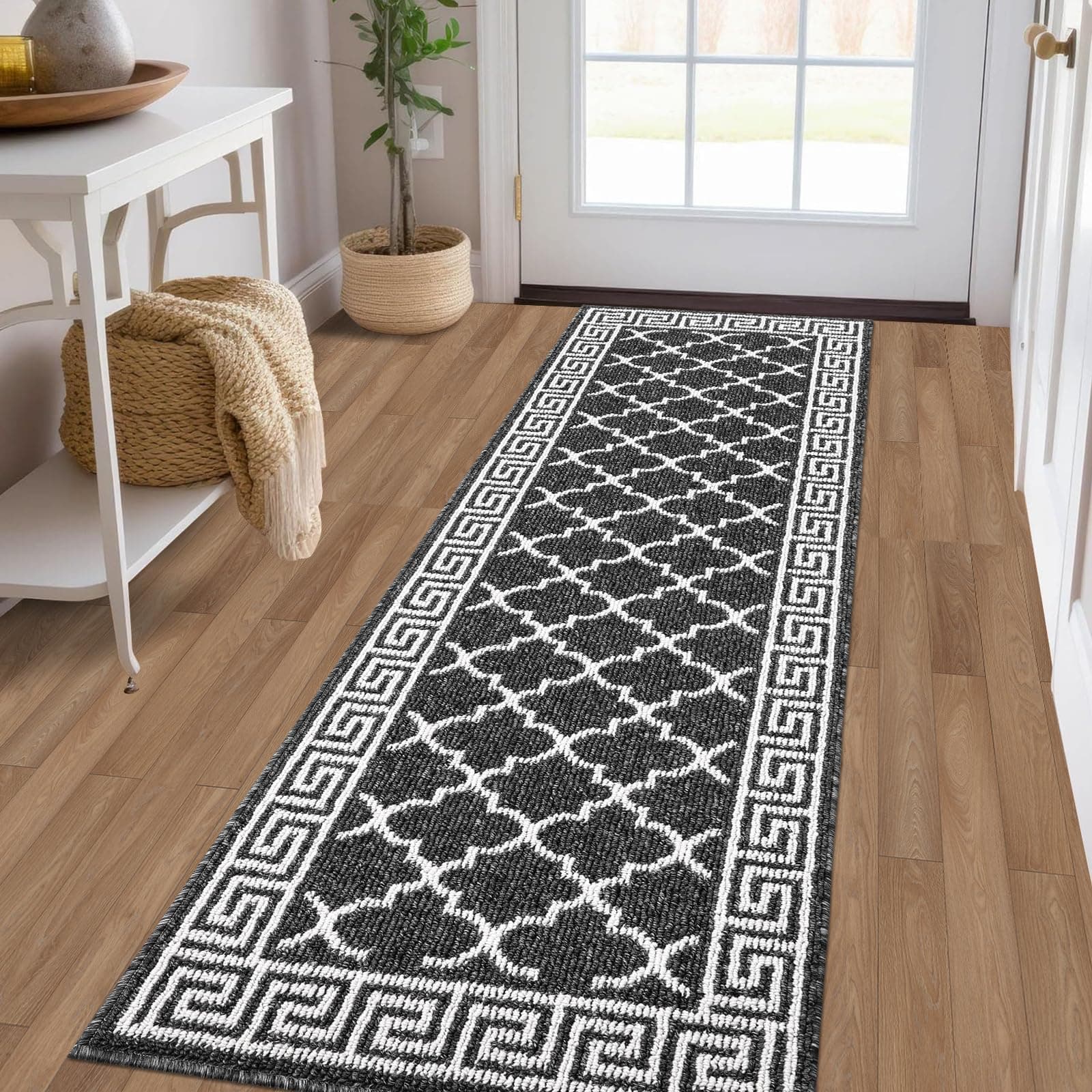 Pauwer Hallway Runner Rug 2'x6' Doormat Runner Non Slip Absorbent Resist Dirt Kitchen Runner Rug Washable Entryway Runner Low Profile Inside Floor Mat for Entryway Laundry Room Bedroom