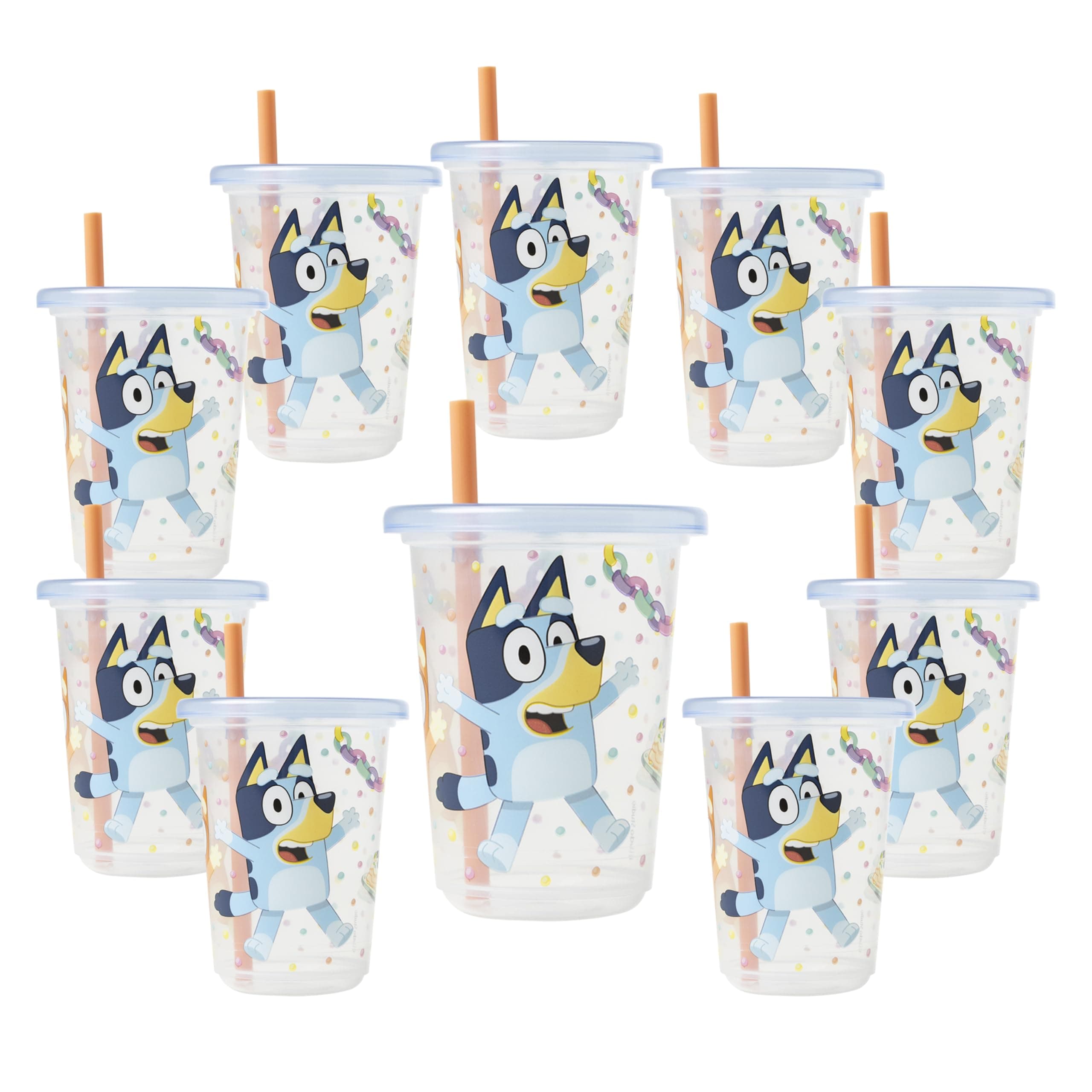 The First Years Take & Toss Bluey Sippy Cups - 10 Count