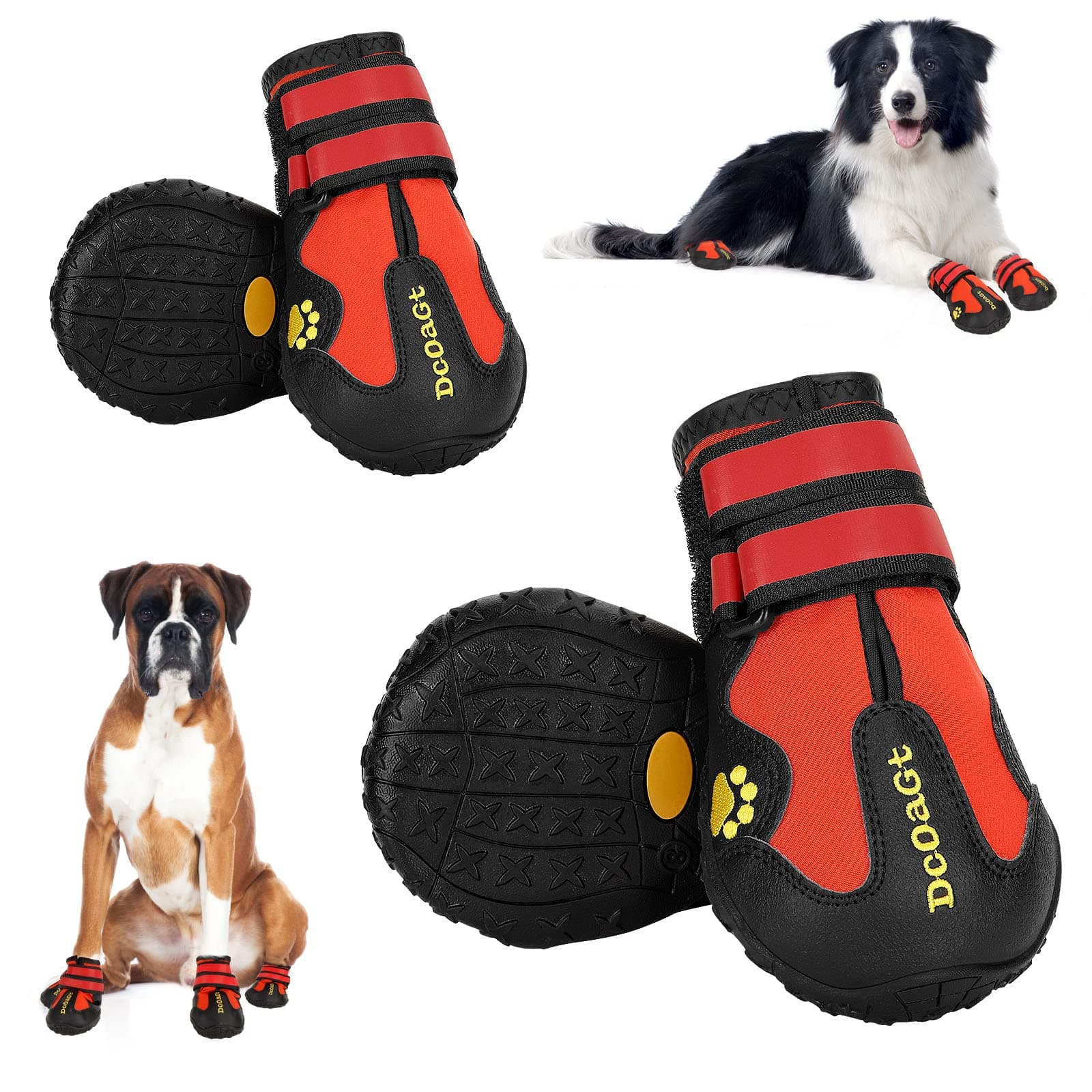 DcOaGt Dog Shoes Medium Size, Breathable Anti-Slip Booties