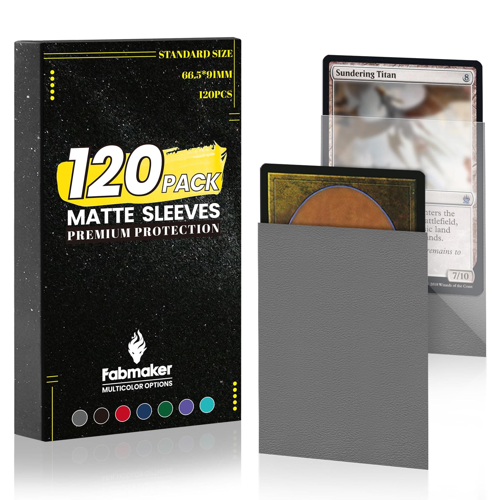 120Pack Card Sleeves for Trading Cards,Matte Card Sleeves Deck Card Covers