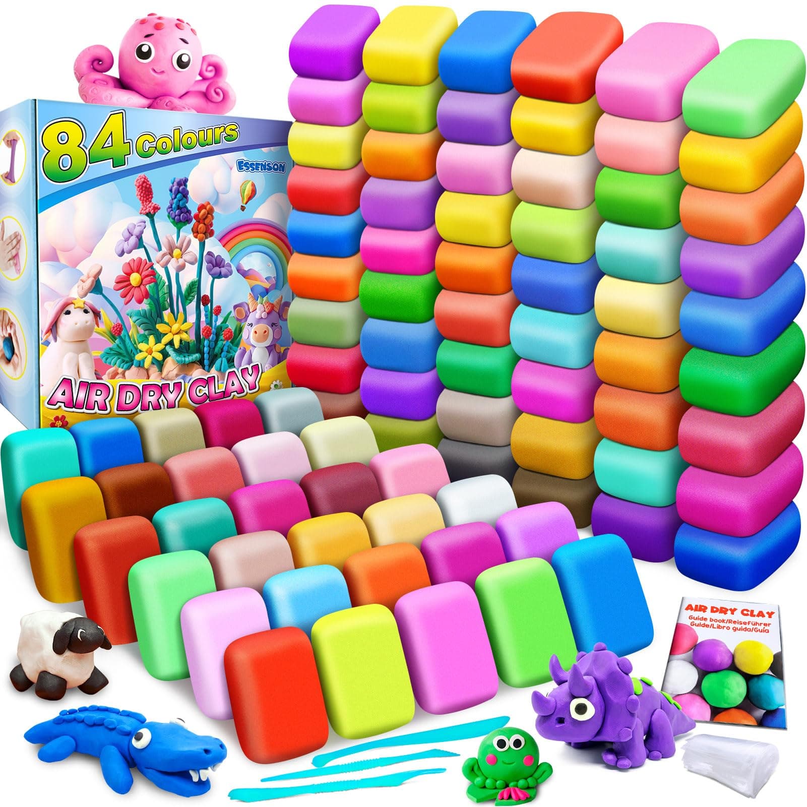 Air Dry Clay 84 Colors, Modeling Clay for Kids