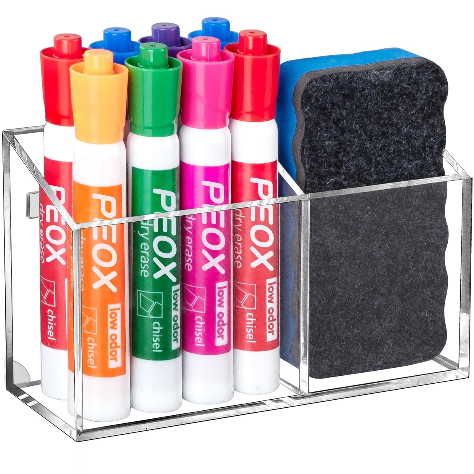 BEYGORM Magnetic Dry Erase Marker Holder for Whiteboard & Refrigerator