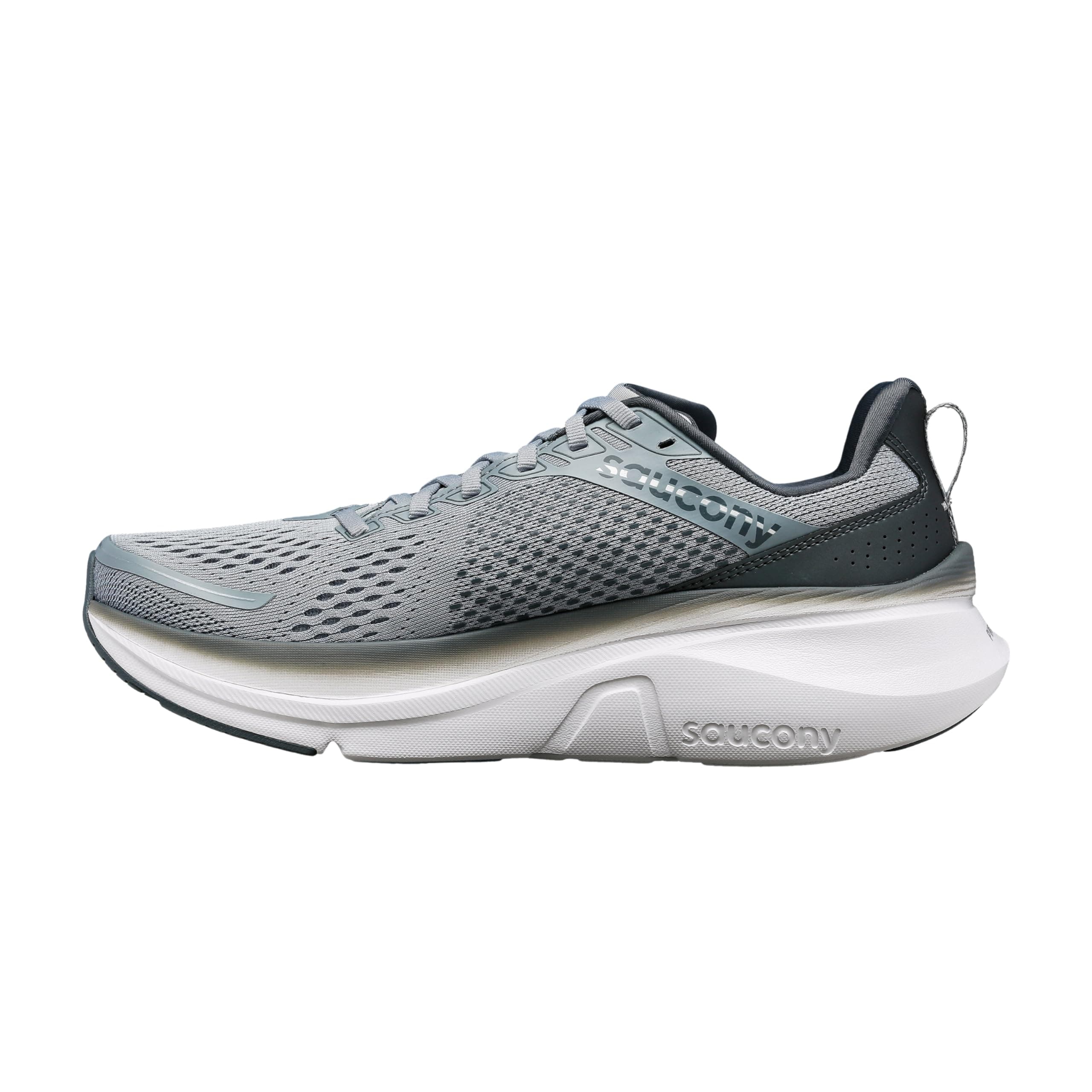 Saucony Men's Guide 17 Sneaker, Flint/Shadow, 10.5 UK