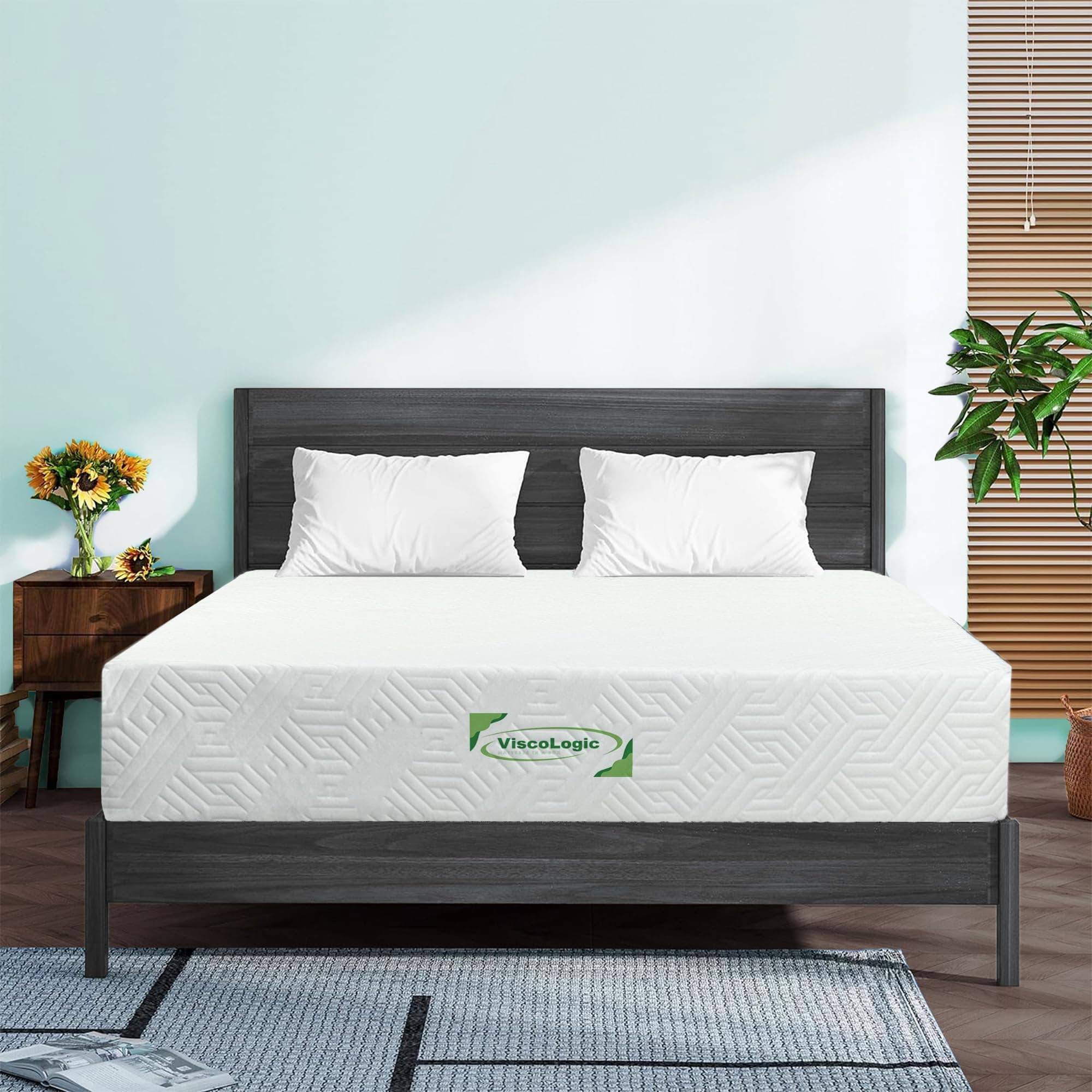 ViscoLogic Made in Canada 4 Inch Twin Mattress, Cool Gel Foam, CertiPUR-US®
