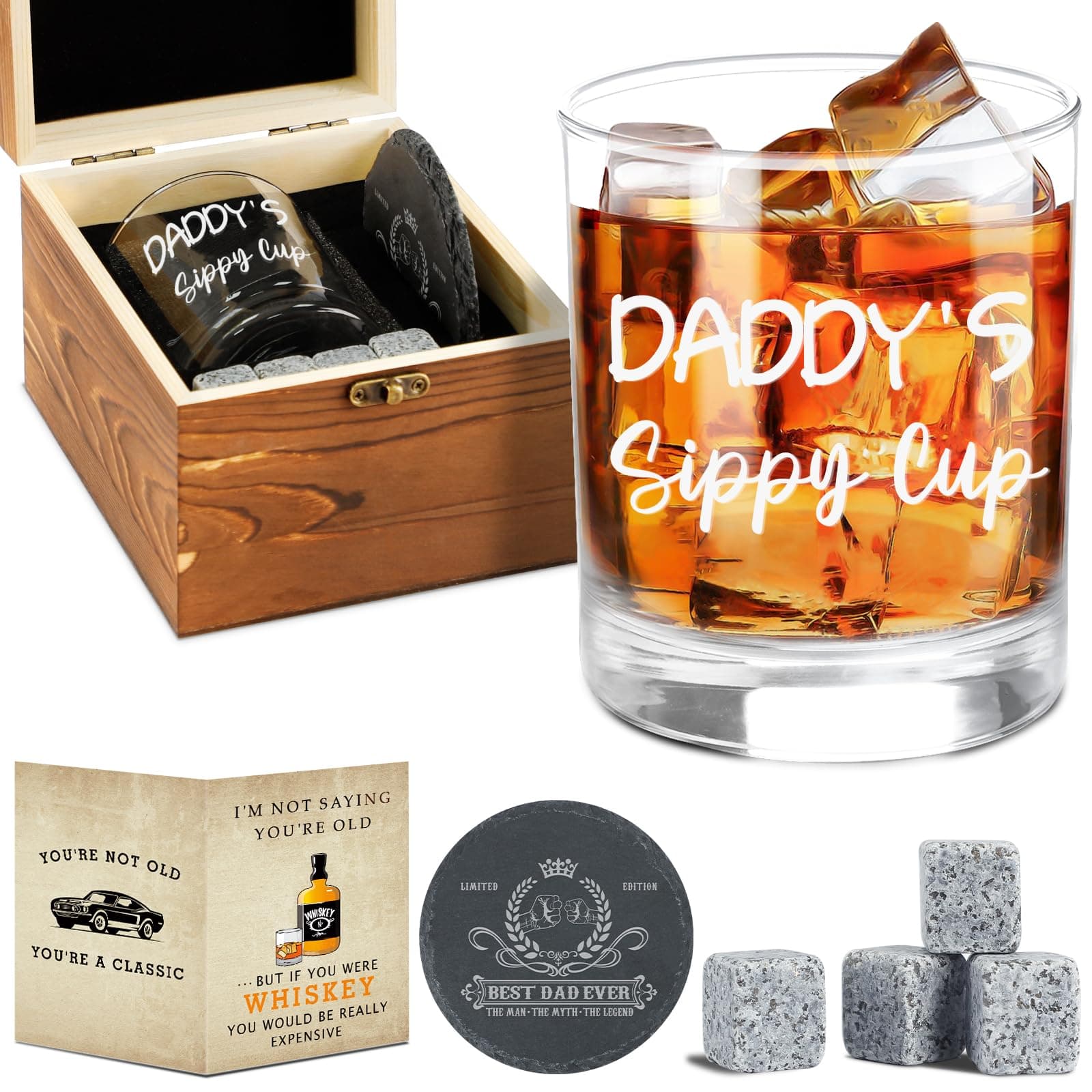 Fathers Day Gift, Daddy's Sippy Cup Whiskey Glass