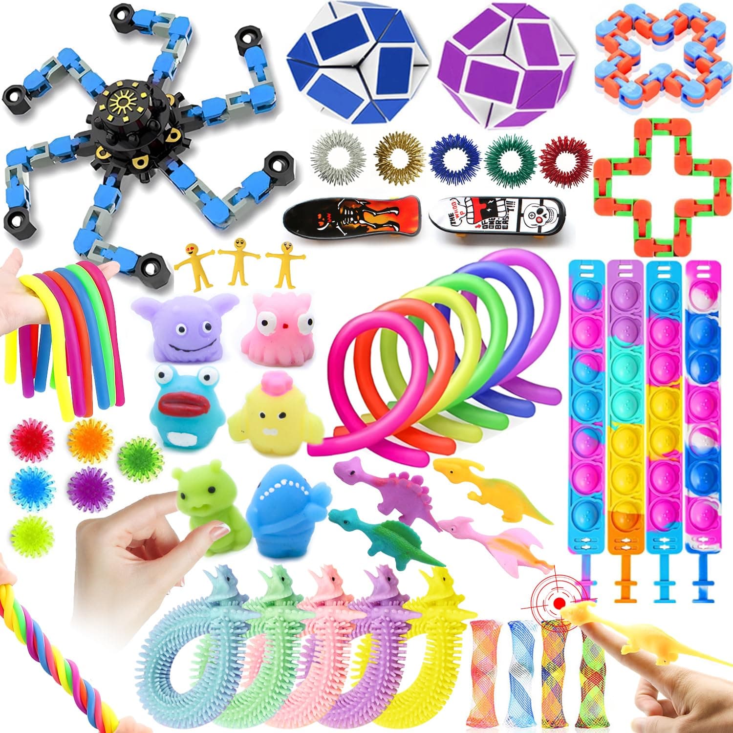 MUYFIO 50Pcs Fidget Toys Pack, Sensory Toys Gift for Boys Girls