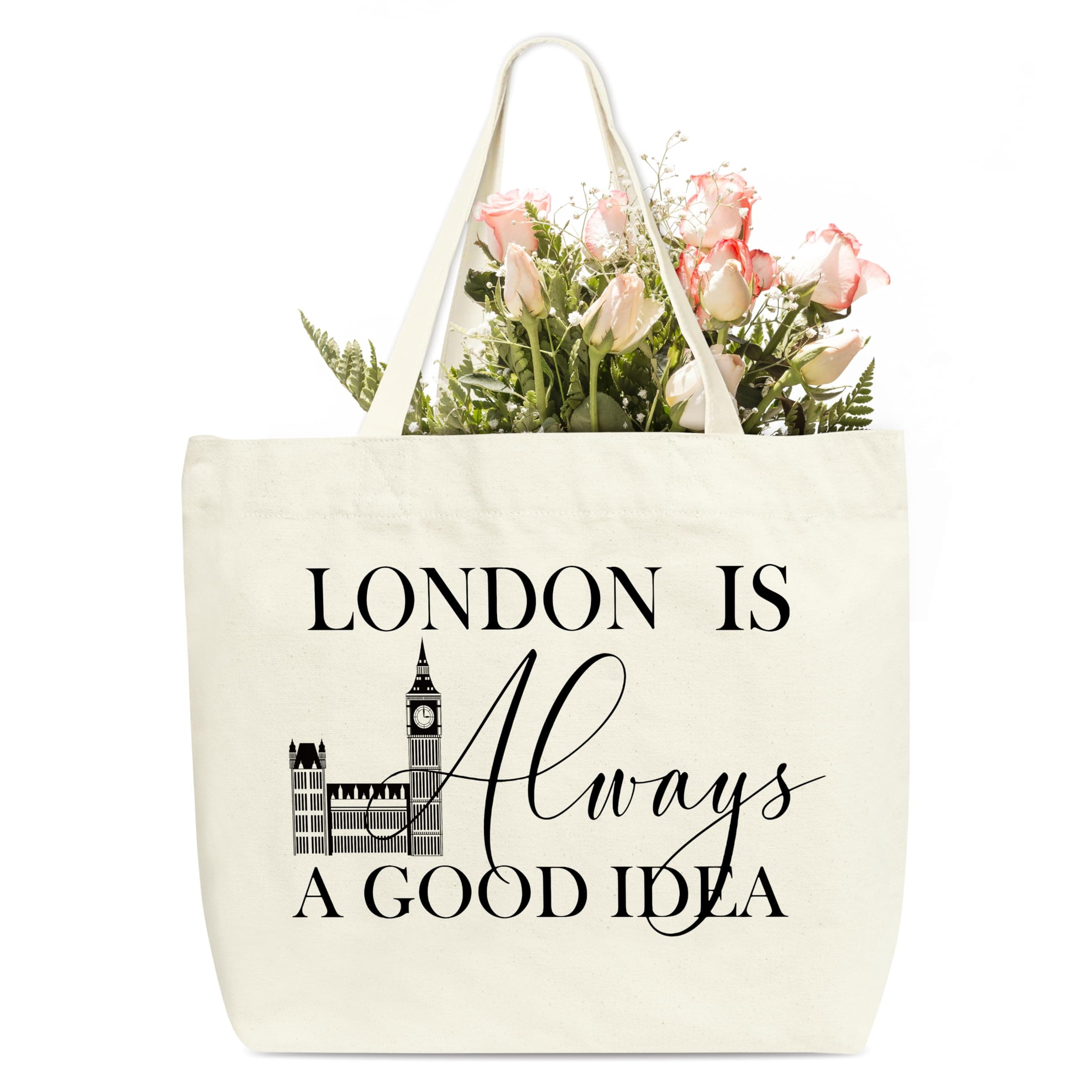HMJKL City Tote Bag, White, One Size