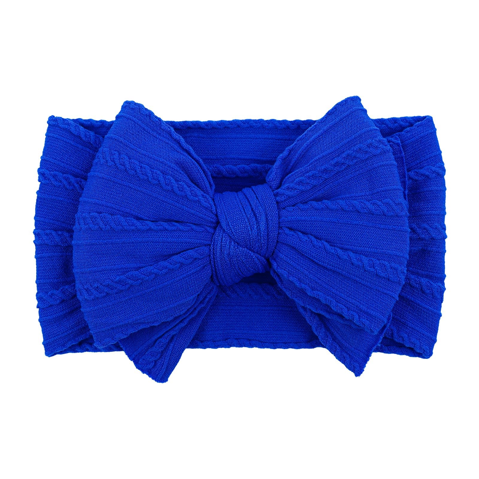 LemonSpace Handmade Baby Girls Headbands with Bows for Newborn Kids Blue