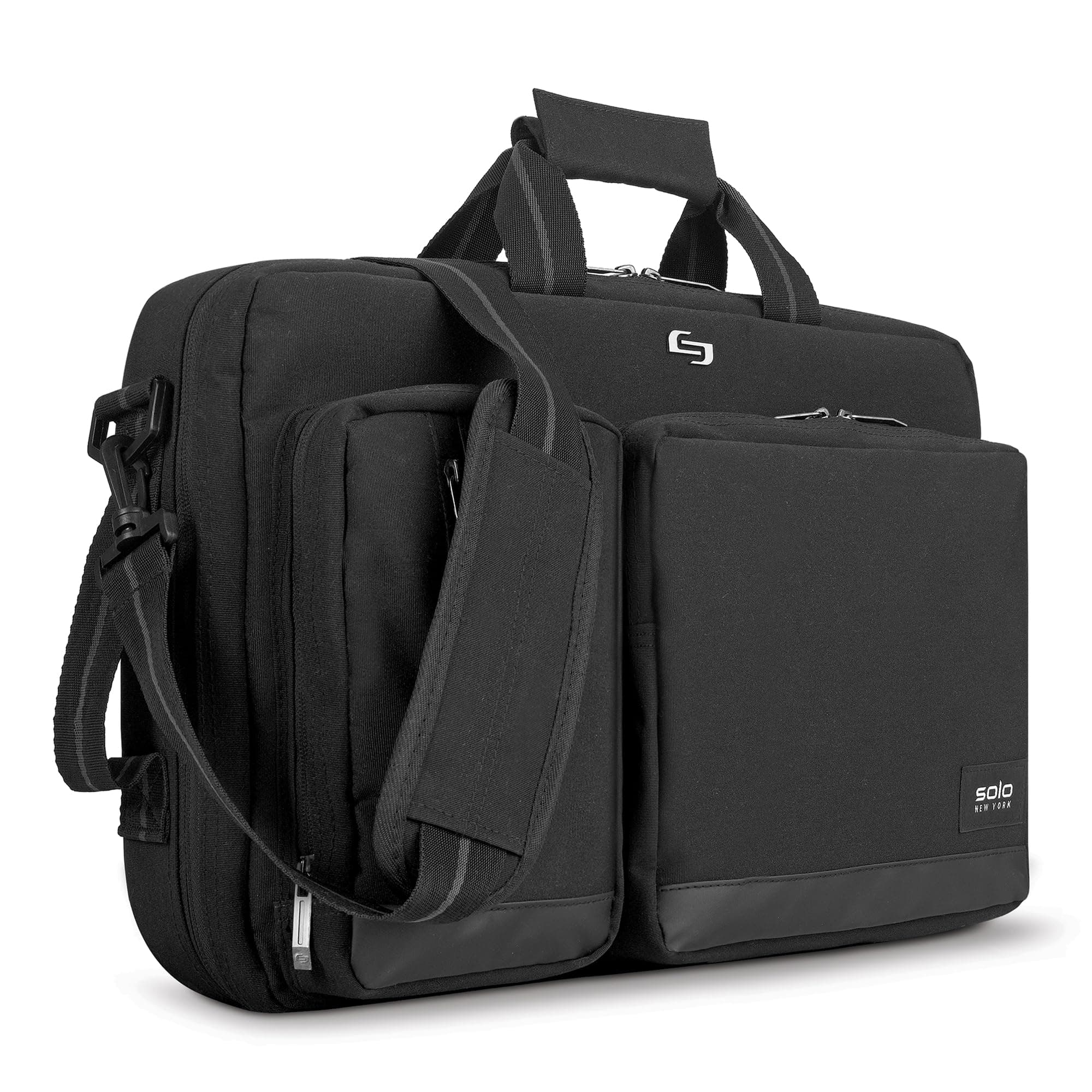 SOLO Duane Hybrid Briefcase, Black, One Size