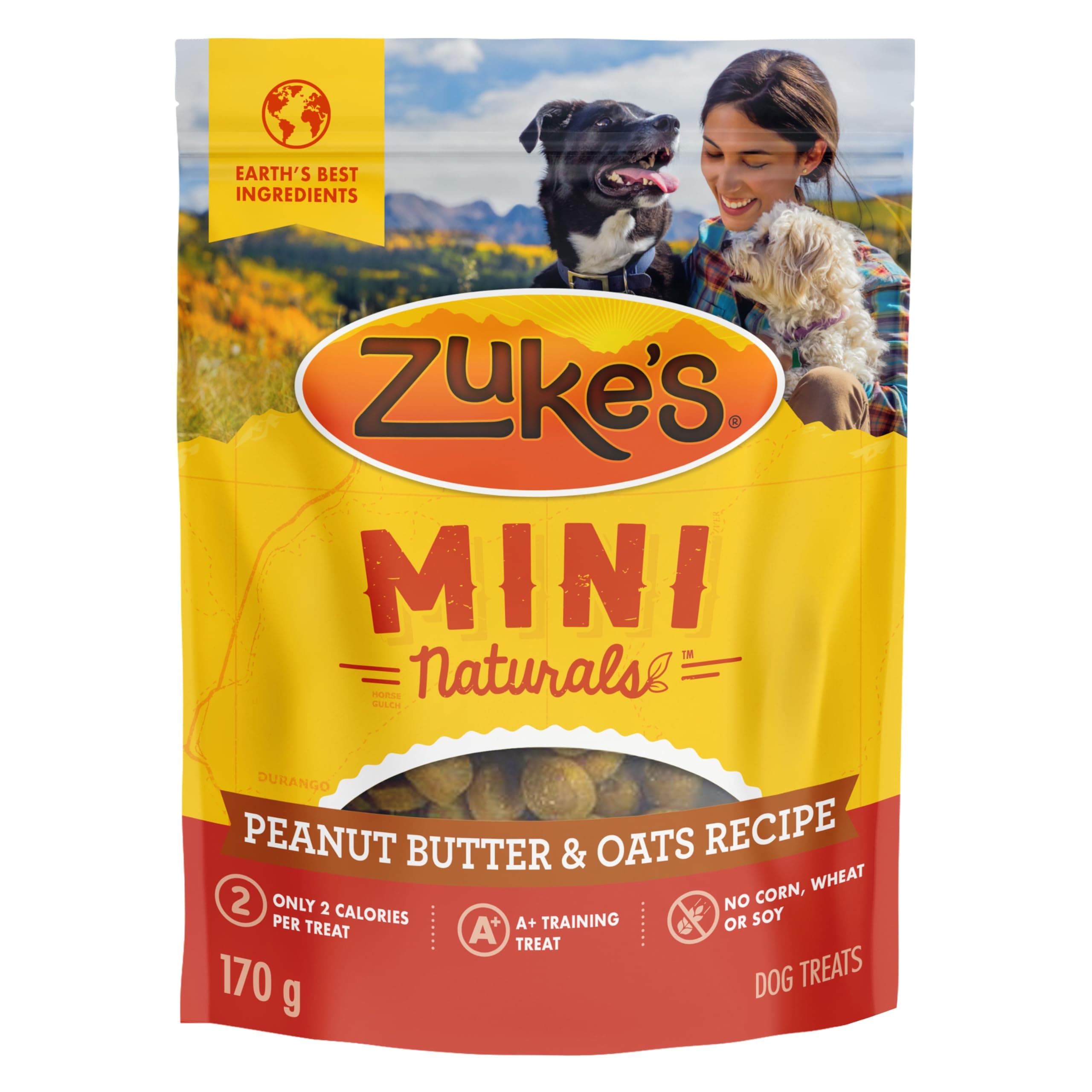 Zuke's Dog Treats, Mini Naturals Tender Bites Peanut Butter & Oats 170g
