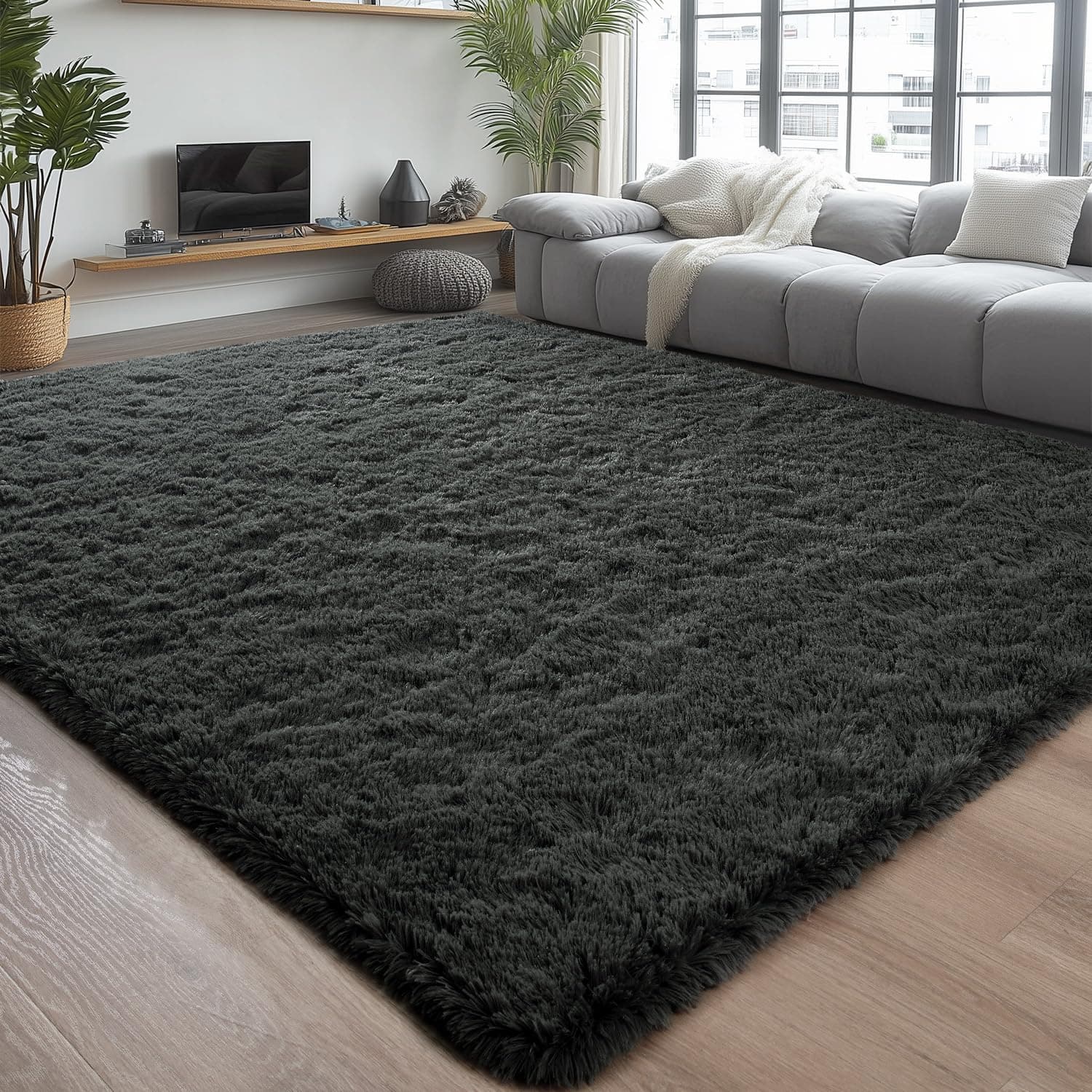 Chicrug Soft Area Rugs for Bedroom Living Room Plush Fluffy Rug 5x8