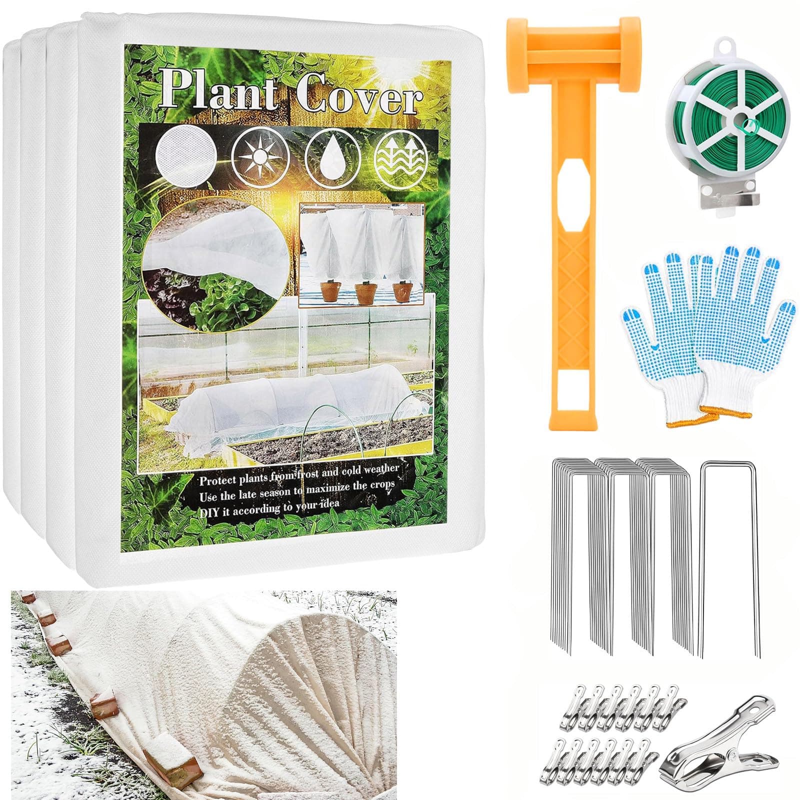 Thicken Non-Woven Plant Freeze Protection Cover Blanket