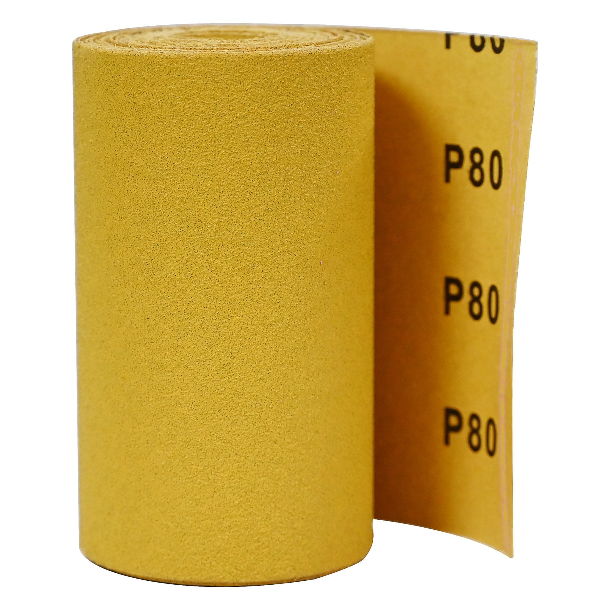 Trend Aluminium Oxide Sanding Roll, 80 Grit, 115mm Wide x 5 Metre Long, Strong & Durable Anti-Clog Sand Paper, AB/R115/80A