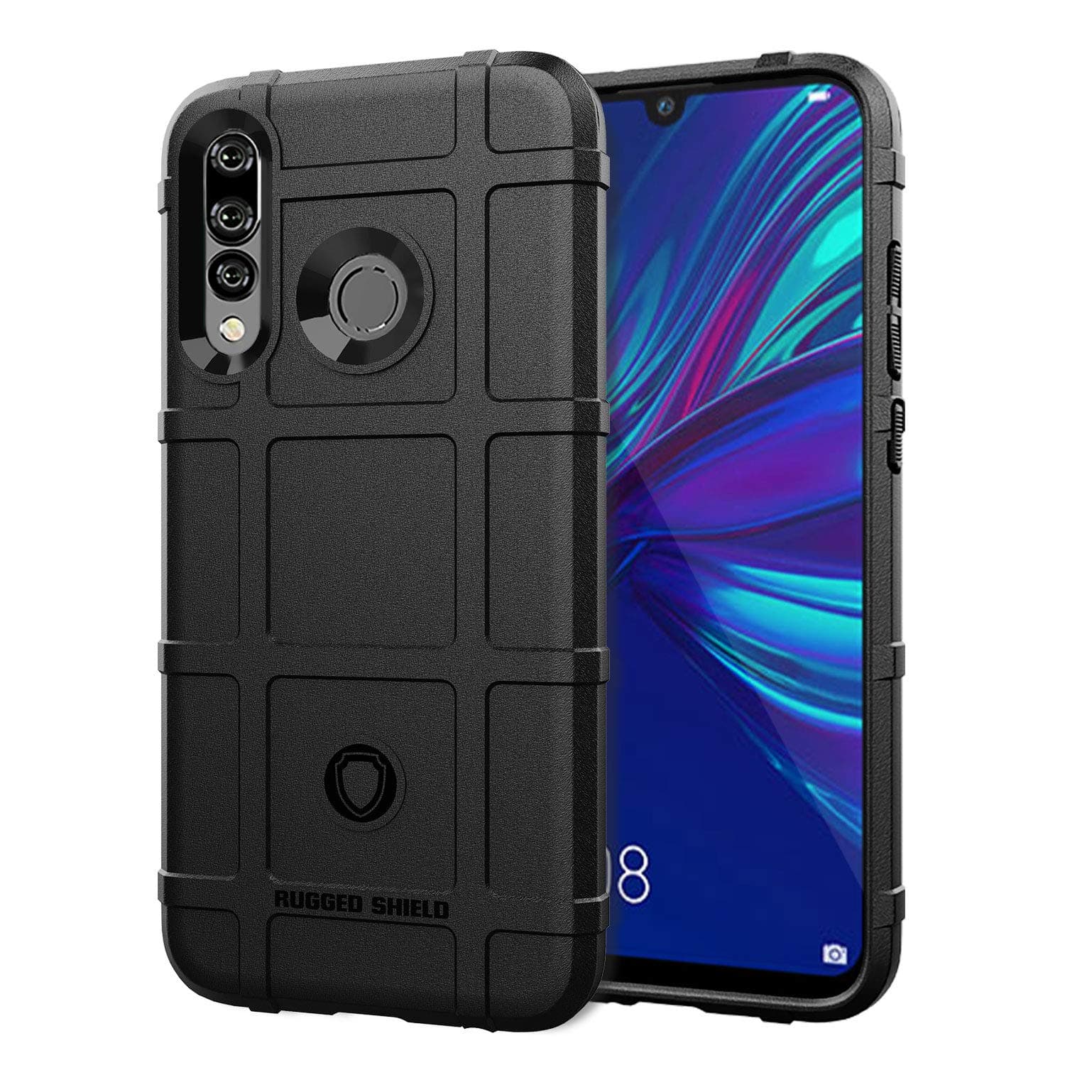 Huawei Psmart Plus 2019 Case Shell, Rugged Shield,Carbon Fiber TPU Material,Smooth Non-Slip Soft,Anti-Fingerprint case,Fully Protective Case Cover for Huawei Psmart Plus 2019