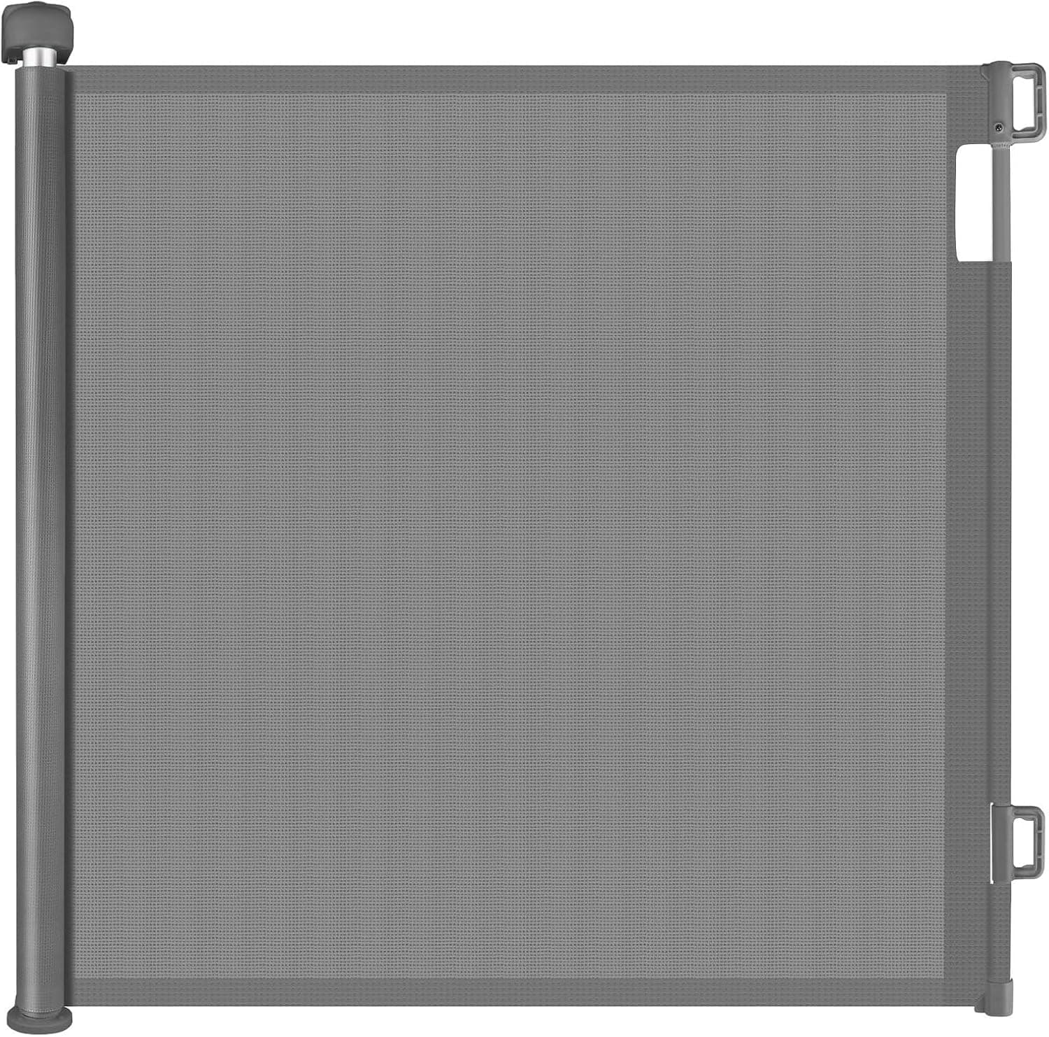 GREENSAPPIRE Retractable Stair Gate for Baby and Dog 140cm x 86cm Grey