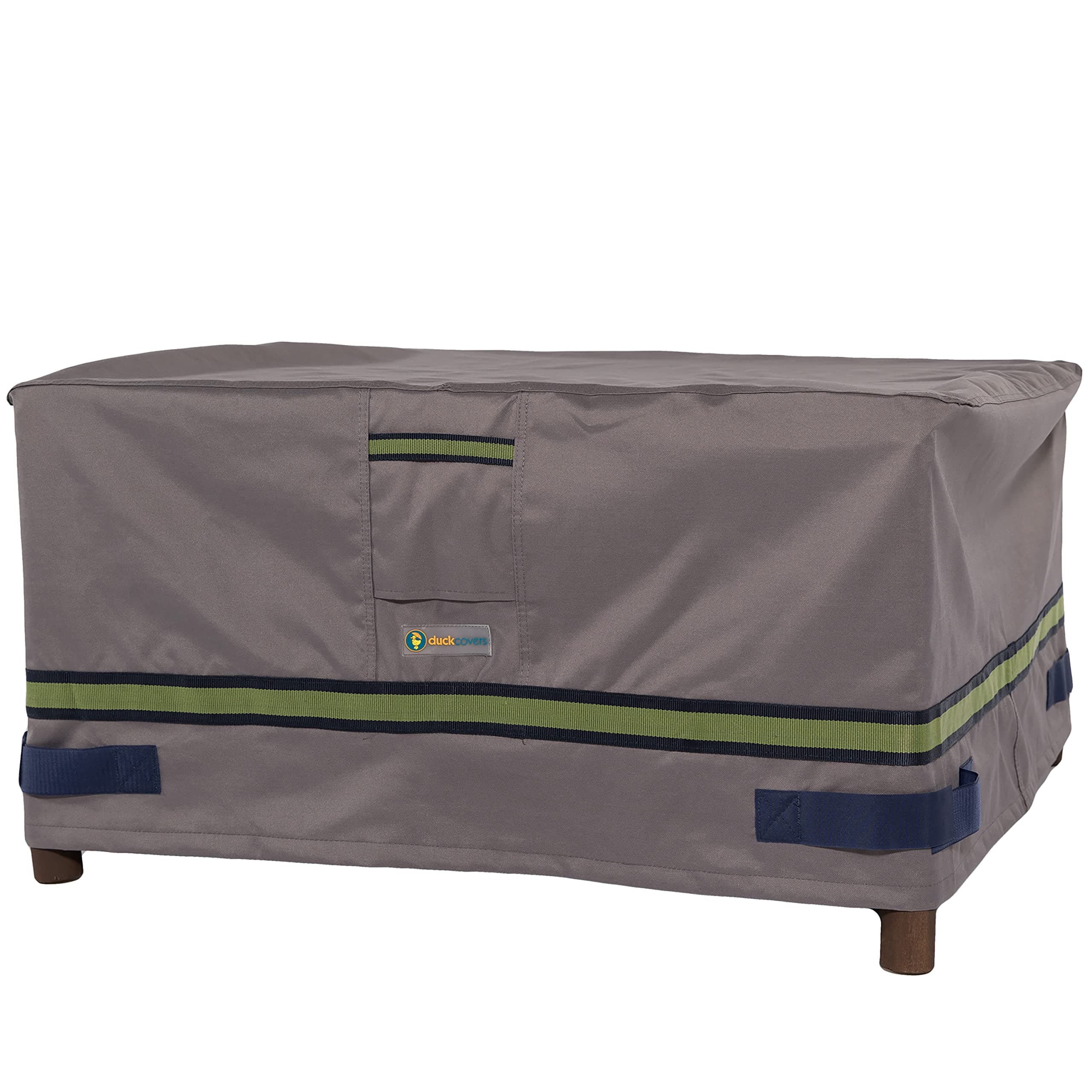 Duck Covers Soteria Waterproof 40" Rectangular Patio Ottoman/Side Table Cover