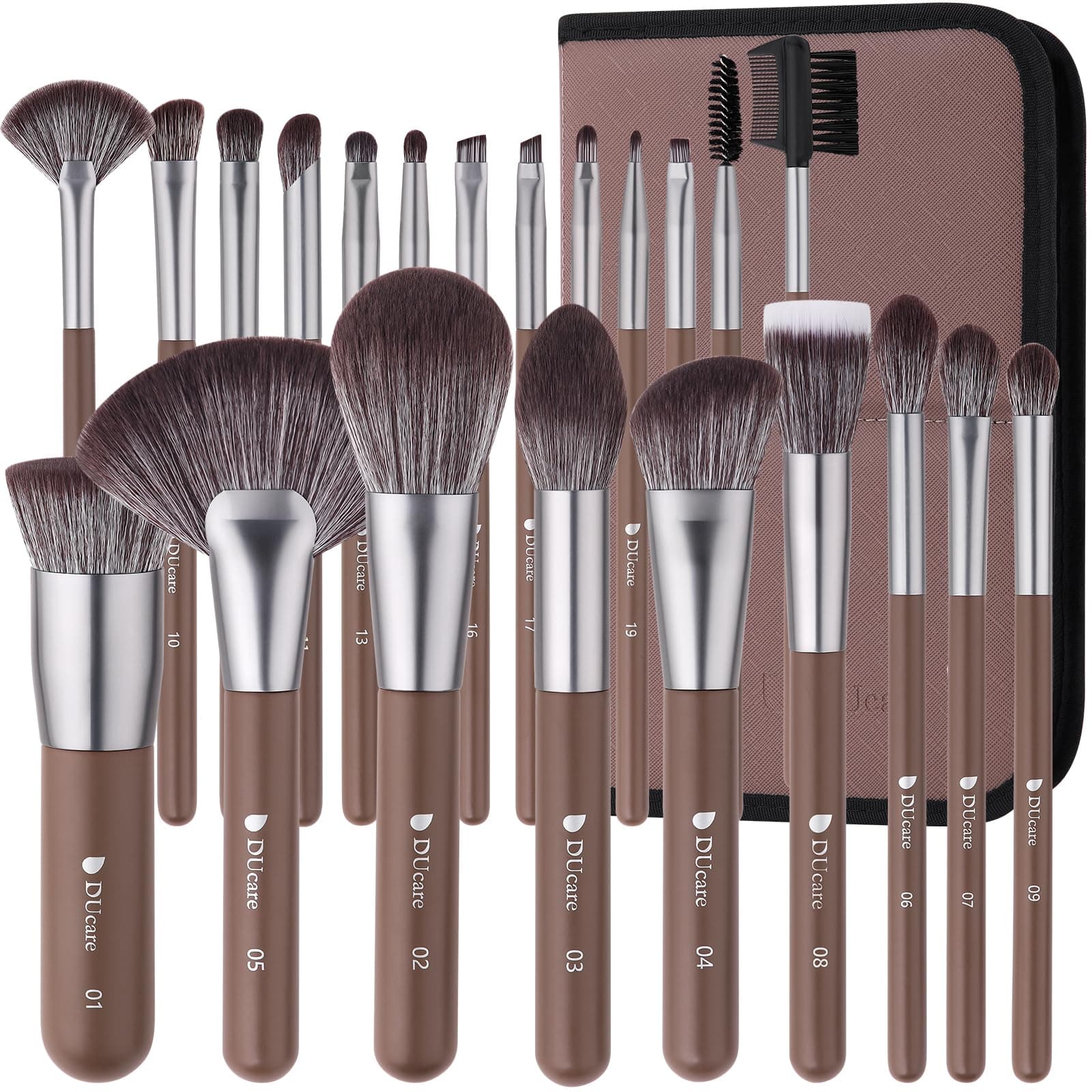 DUcare Professional Makeup Brushes with Bag 22Pcs Makeup Brush Set