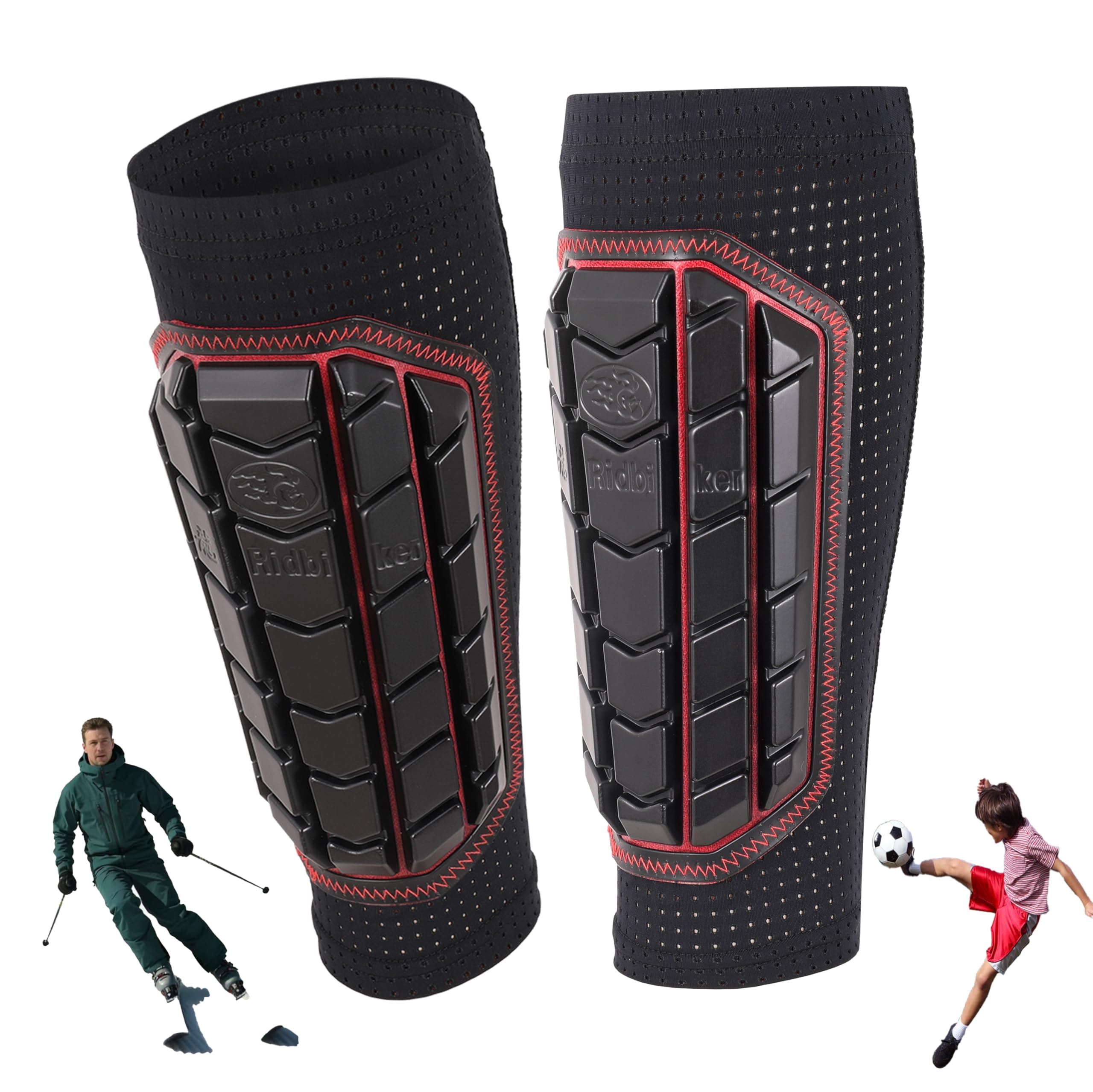 Shin Guards Soccer Kids 4-6，Soccer Shin Guards for Kids Youth Adult High Impact Resistant Calf Compression Sleeve Shin Guards Soccer for Boys, Protective Soccer Equipment for Girls