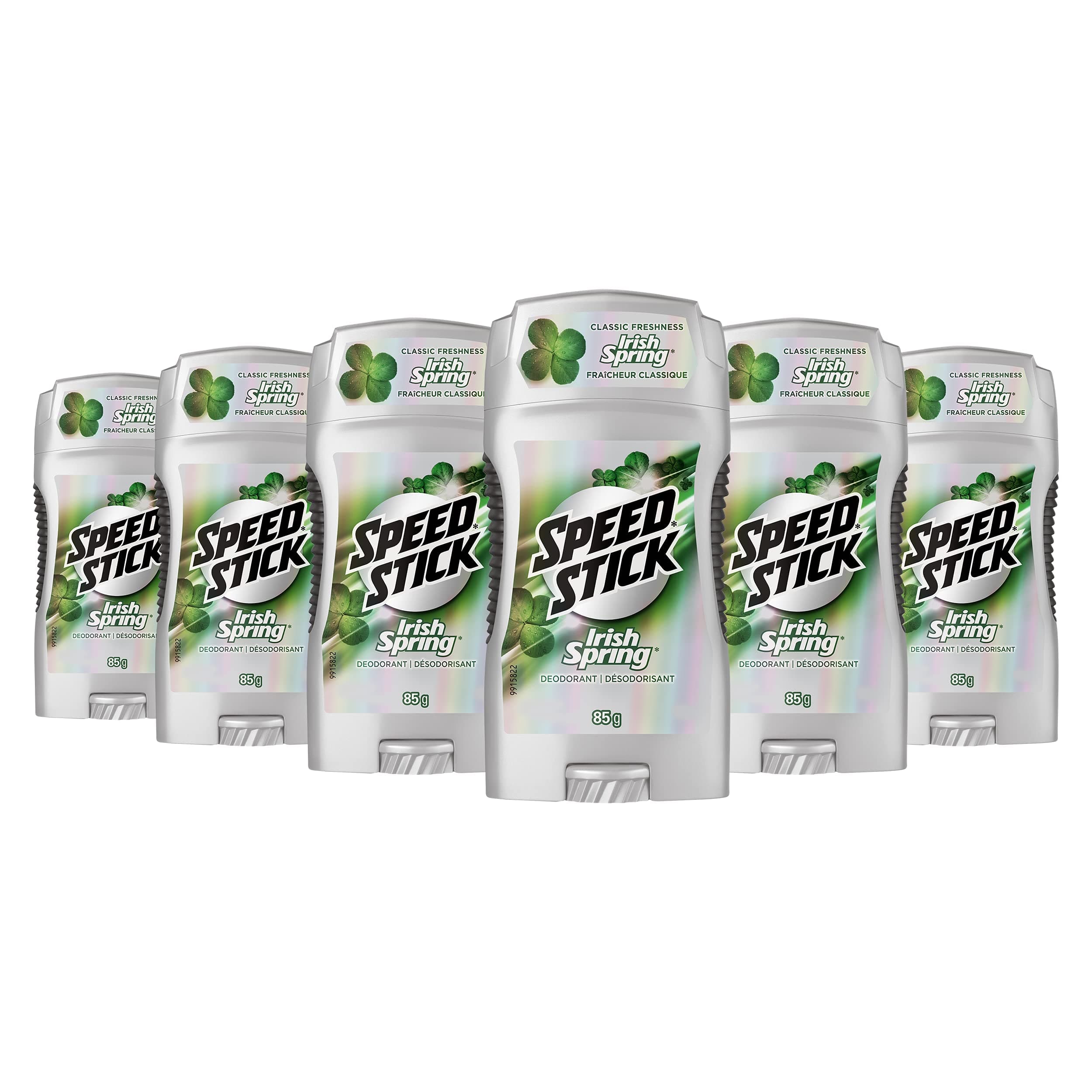 Speed Stick Men's Irish spring Deodorant, Fresh, 85g - 6 Pack