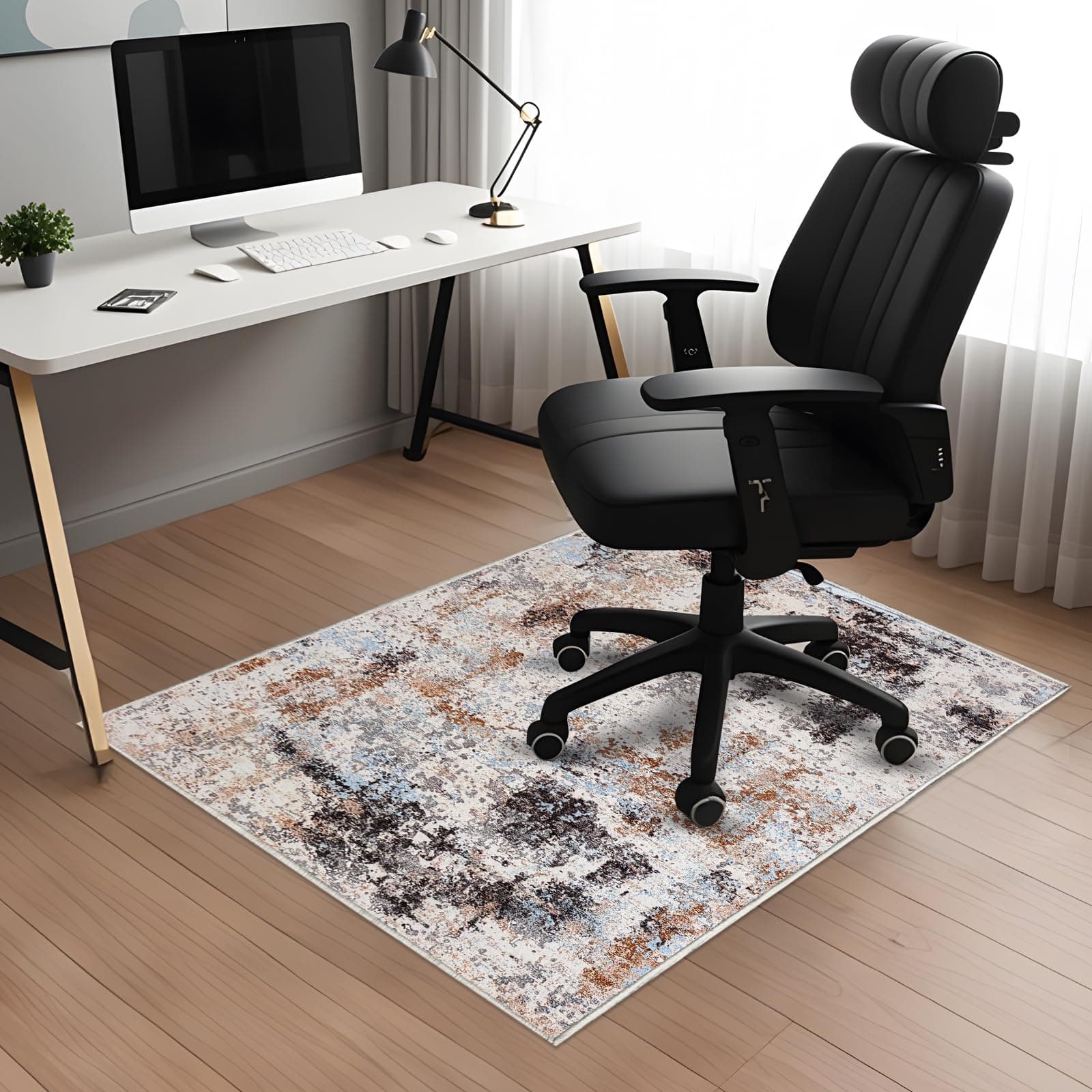 Office Chair Mat for Hardwood Floor 47x59in, Computer Chair Rug