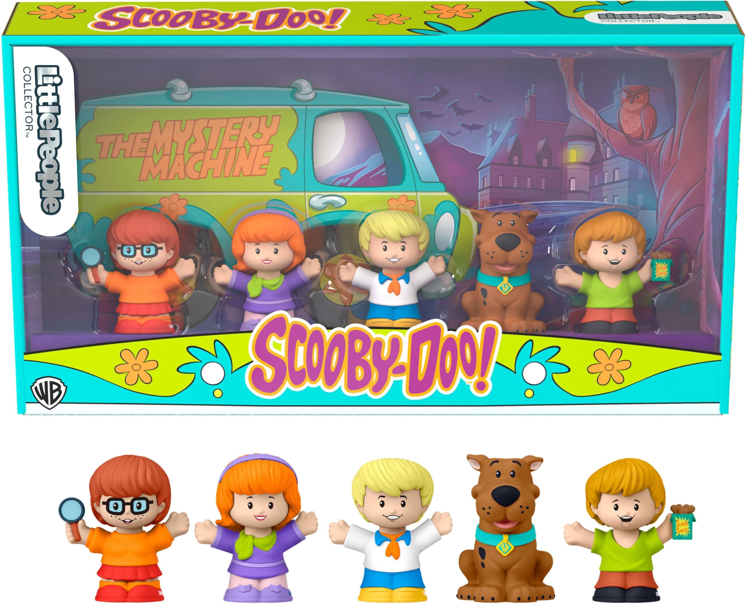 Little People Collector Scooby-Doo Cartoon TV Series Special Edition Set for Fans, 5 Figures in a Display Package ​