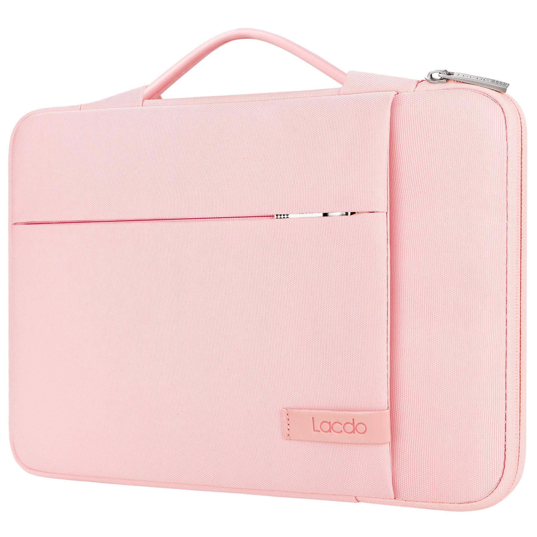 Lacdo 360° Protective 16 Inch Laptop Sleeve Case for 16 Inch HP Lenovo ASUS Acer Dell Laptop/HP Pavilion Envy/Lenovo ThinkPad IdeaPad/Acer Swift/ASUS Vivobook/Dell Computer Bag, Pink