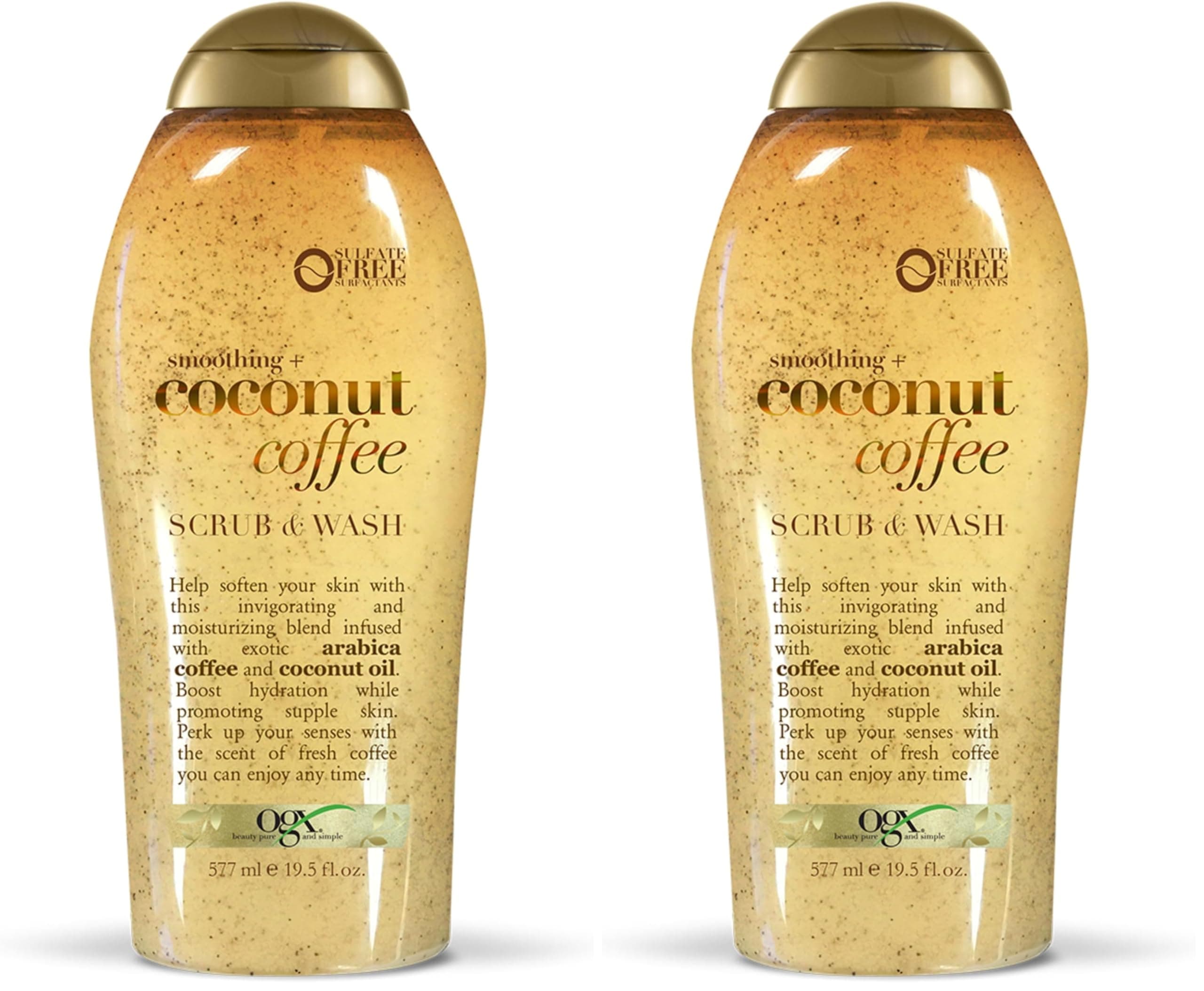 OGX Coconut Coffee Body Scrub 577 ml (Pack of 2)