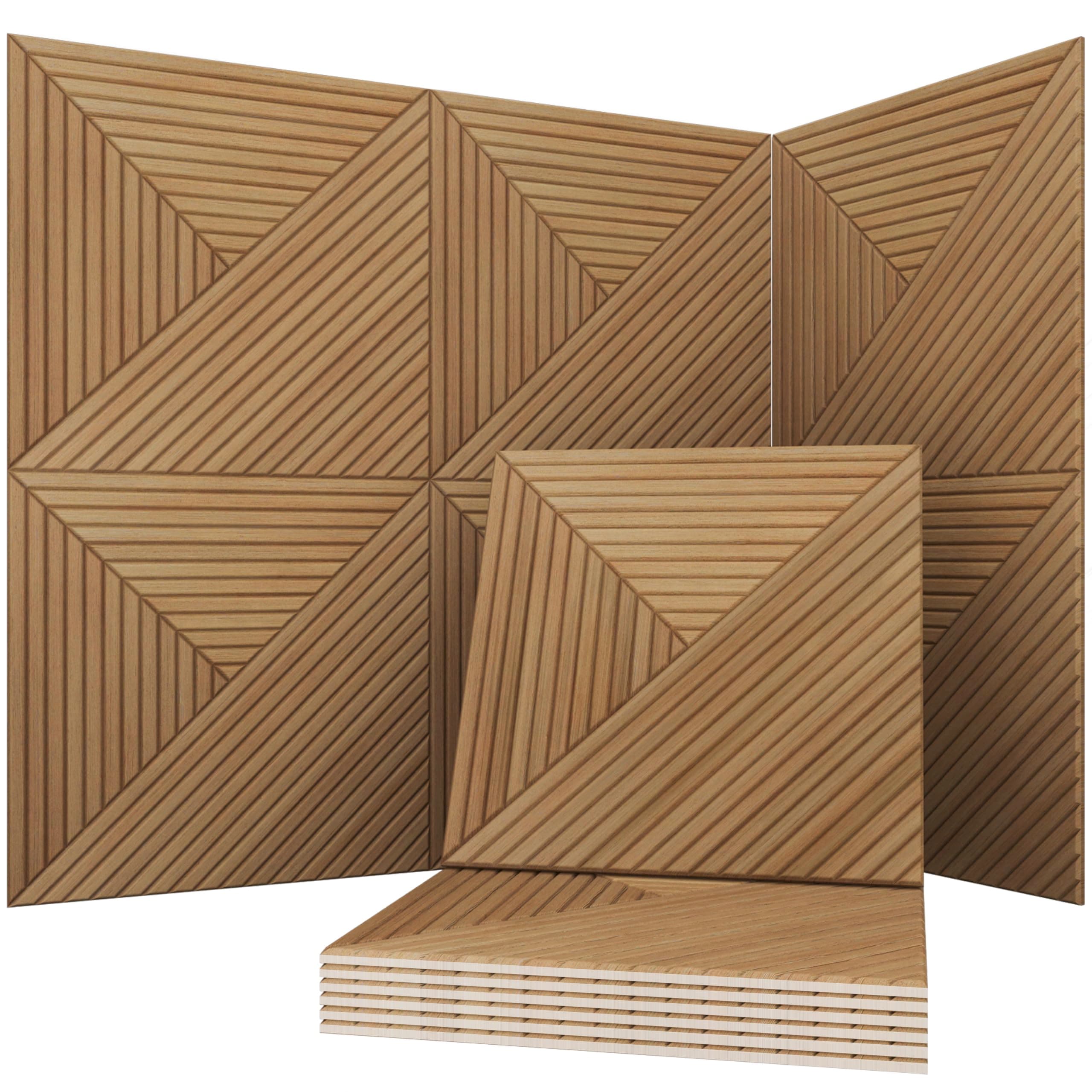 Soon Global Acoustical Wall Panels, 6-Piece 23.62 X 23.62 Inches Art Acoustic Panels, Decorative Acoustic Panels, Acoustic Wall Panels, Sound Absorbing Wall Art, Arcadian Vortex