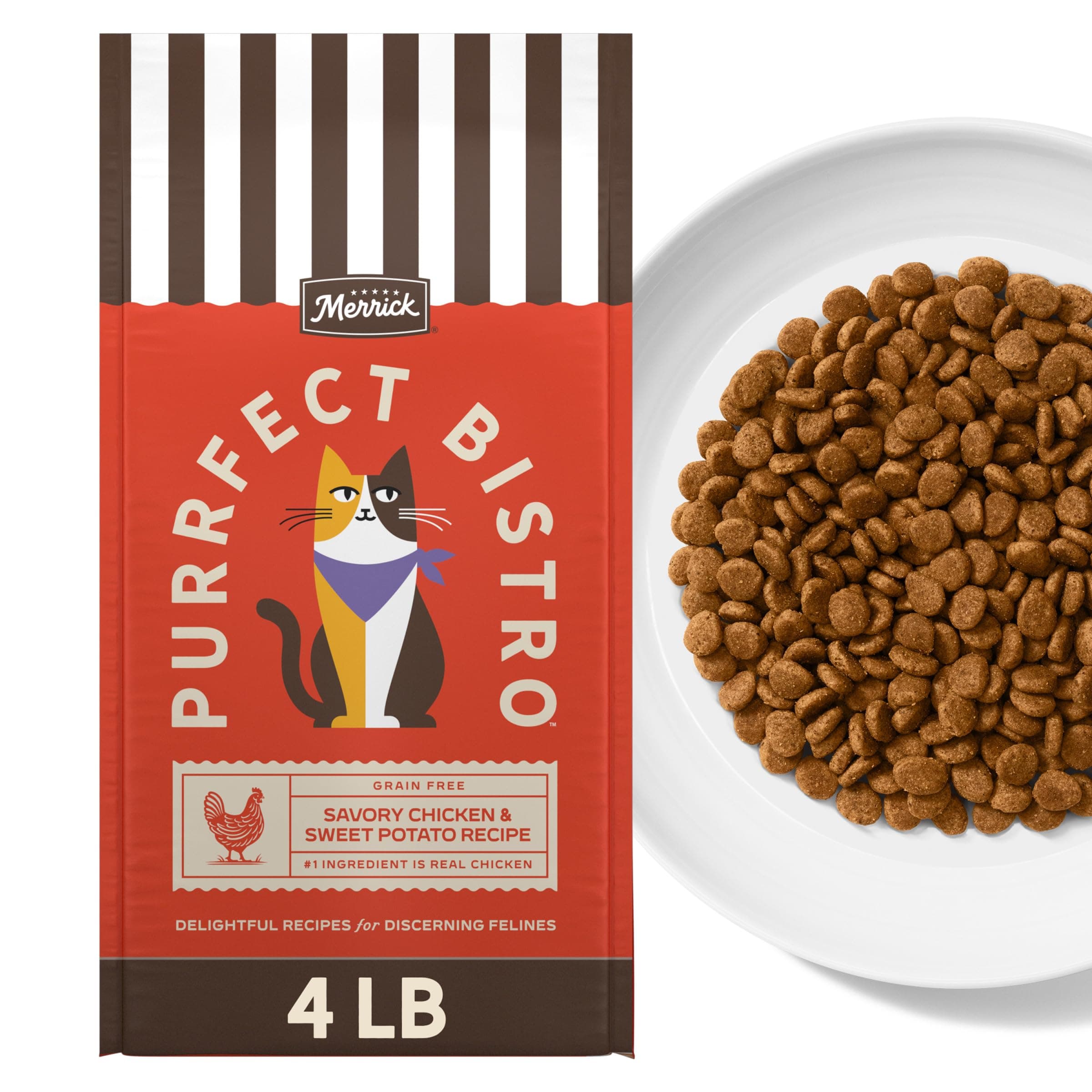 Merrick Puurfect Bistro Dry Cat Food, Chicken & Sweet Potato 1.81kg
