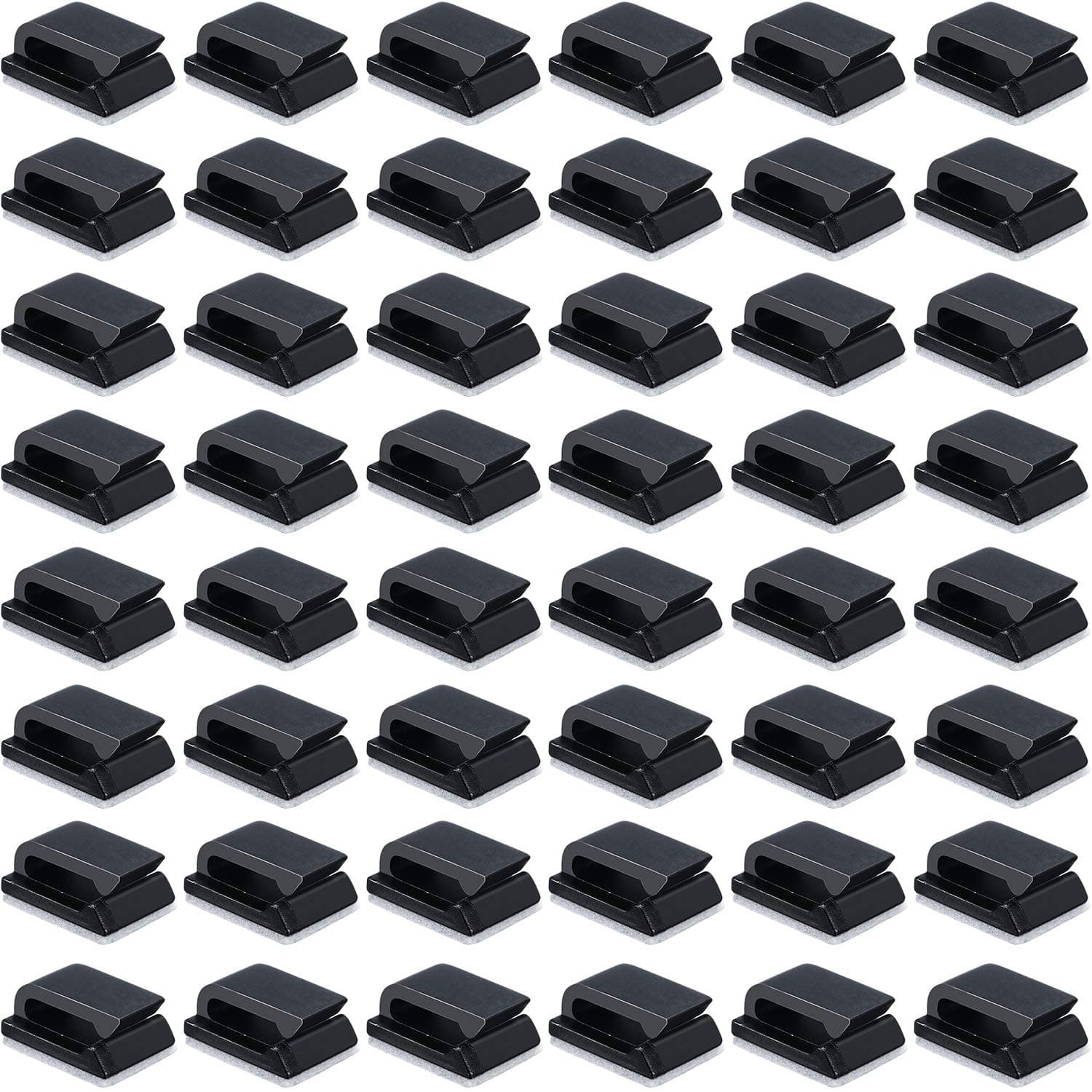 Chuangdi 50 Pack Self-adhesive Cable Clips for Car Electrical Wire Clips