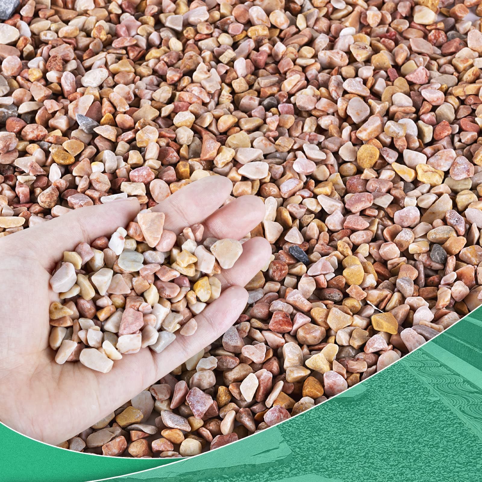 Succulent Rocks for Plants Tiny Pebbles for Planters Pea Gravel Bulk Course Sand Soil Small Decorative Stones for Indoor Bonsai Pots Cactus Top Dressing Aquarium Garden Landscape,Red,2.8LB