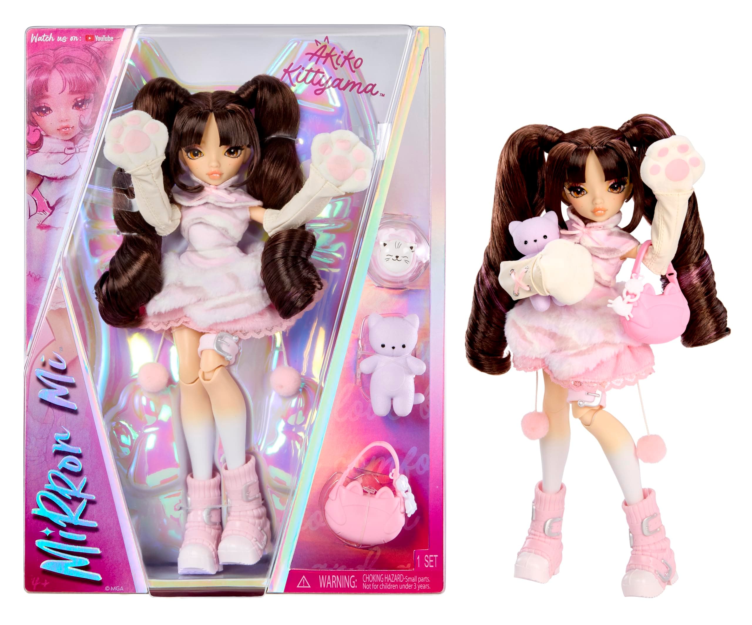 Mirror Mi Akiko Kittyama Fashion Doll with Accessories, Cozy Emotion Fantasy Doll