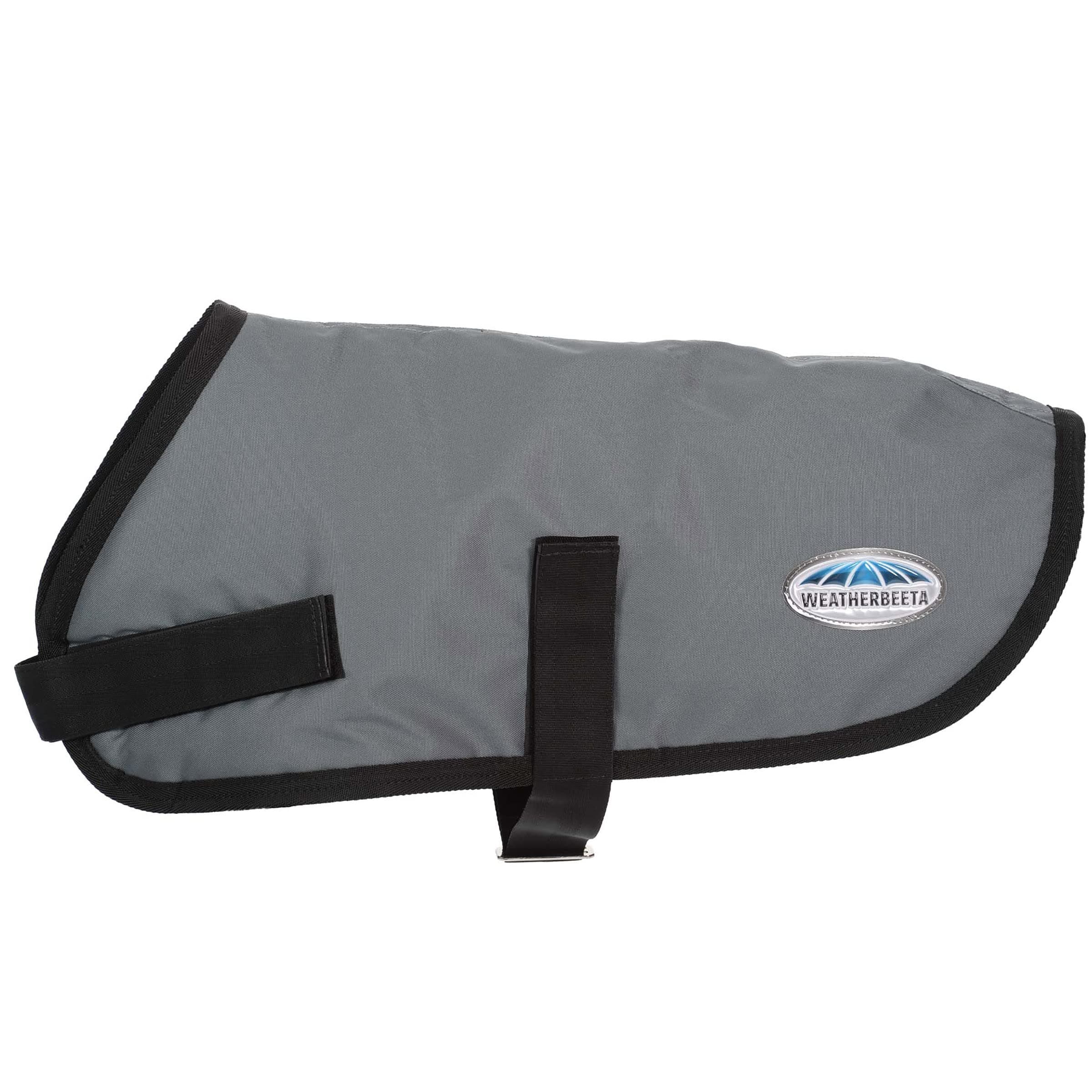 WeatherBeeta ComFiTec Classic Dog Coat, Dark Grey, 16"