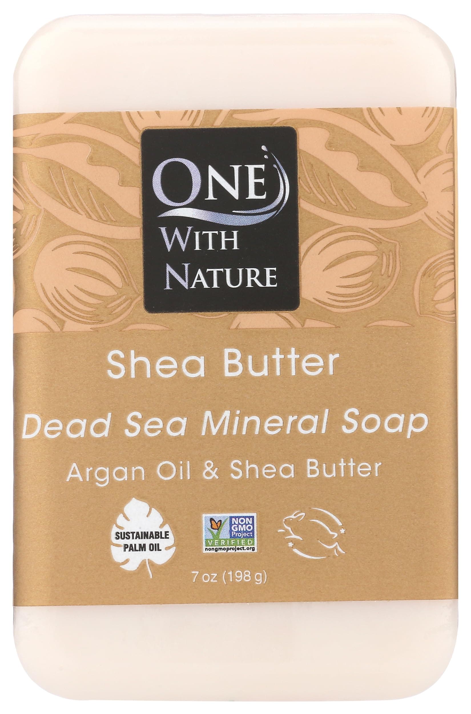 One With Nature shea butter bar soap, pack of 36, 200g