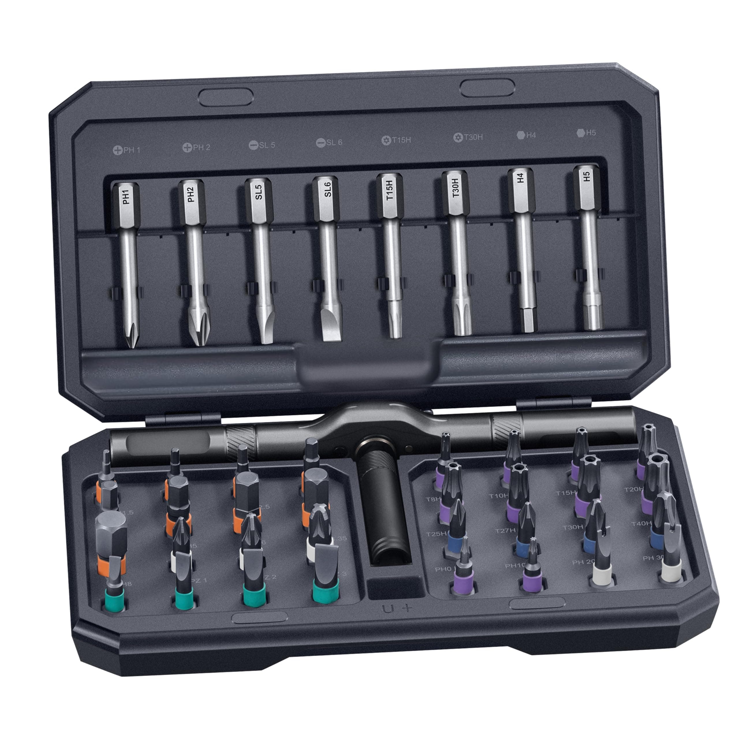 42 in 1 Magnetic Screwdriver Set T Handle Ratchet Screwdriver Set with Case