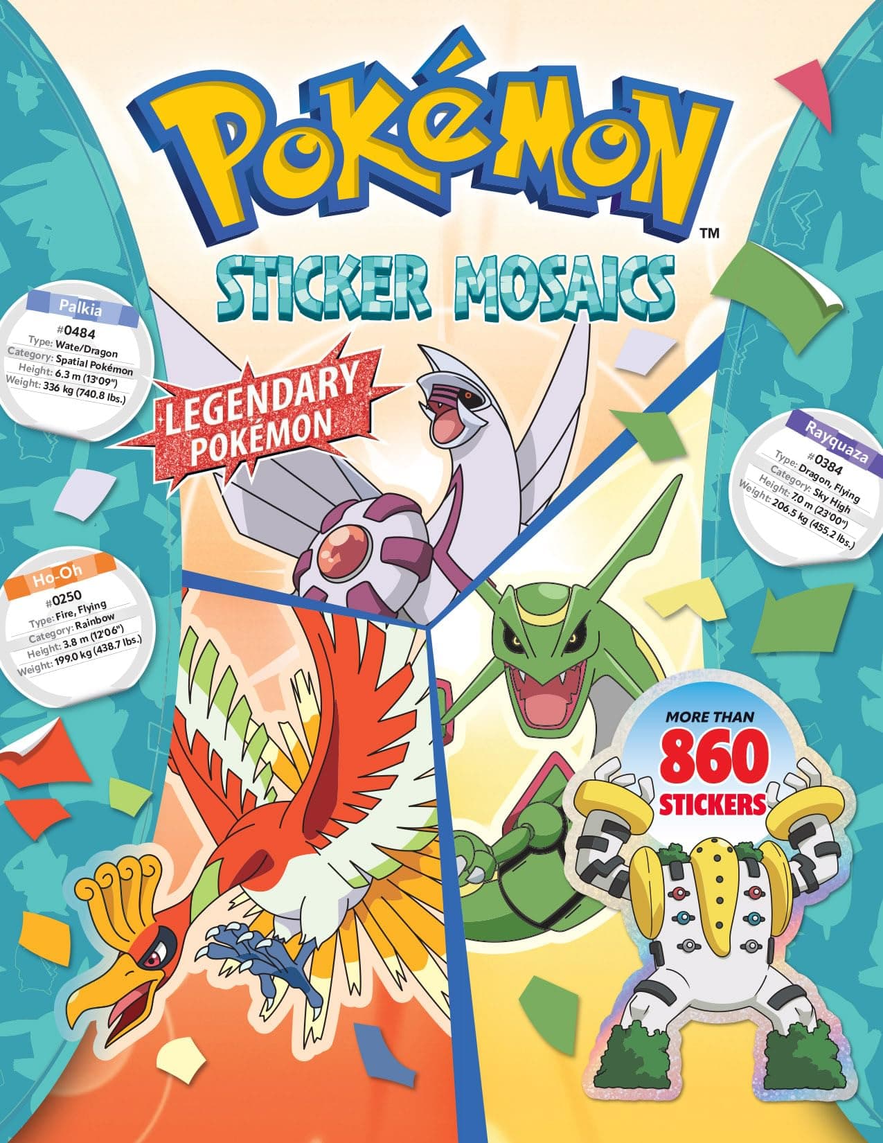 Pokémon Sticker By Number Book: Legendary Pokémon! Sticker Book for Fun and Relaxation, 10 Full-Color Posters with Tear-Out Pages of Legendary Pokémon, Paint by Sticker for Kids with 500+ Stickers.