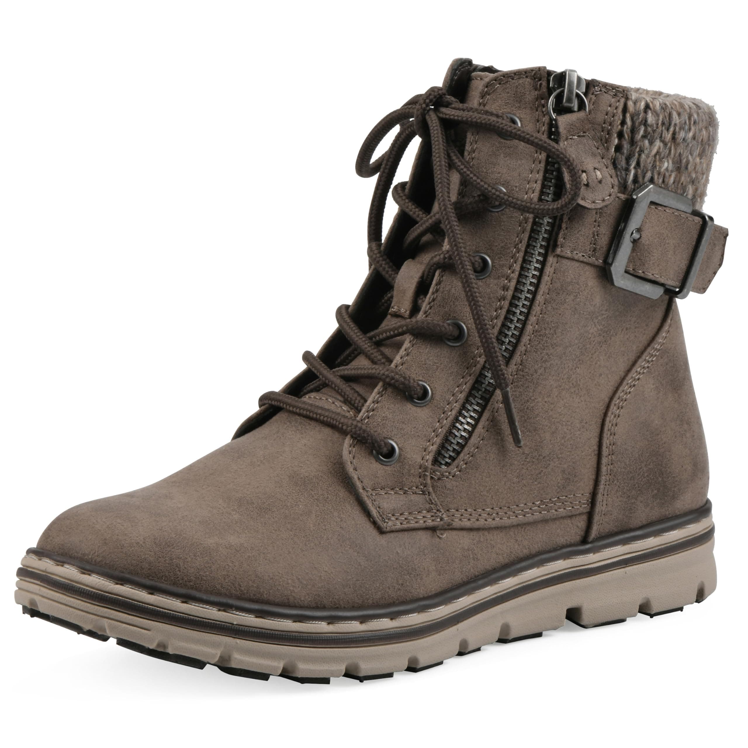 CLIFFS BY WHITE MOUNTAIN Women's Kelsie Hiking Boot, Stone/Fabric, 8 UK