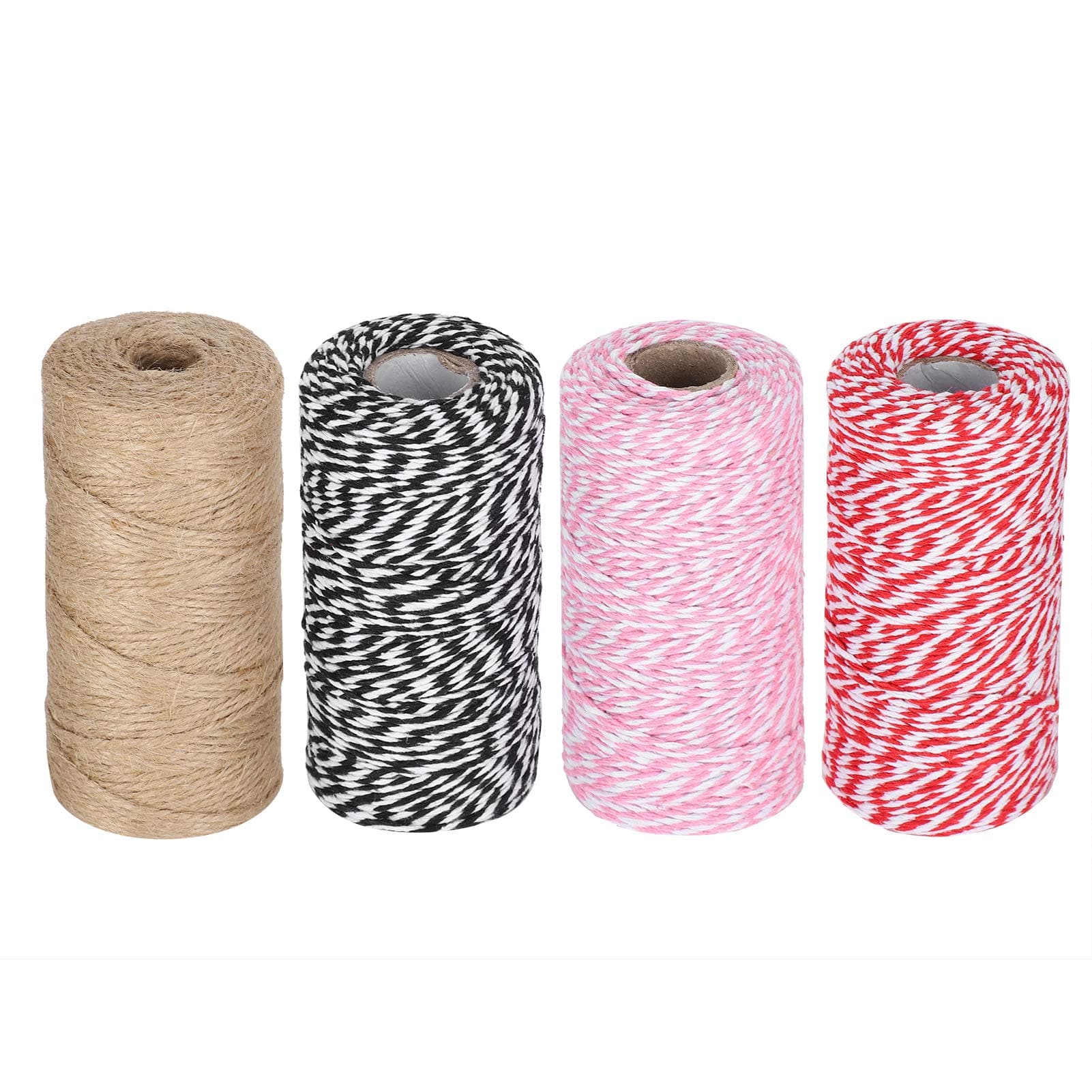 Set of 4 Twisted Cotton Strings for Creative Hobbies