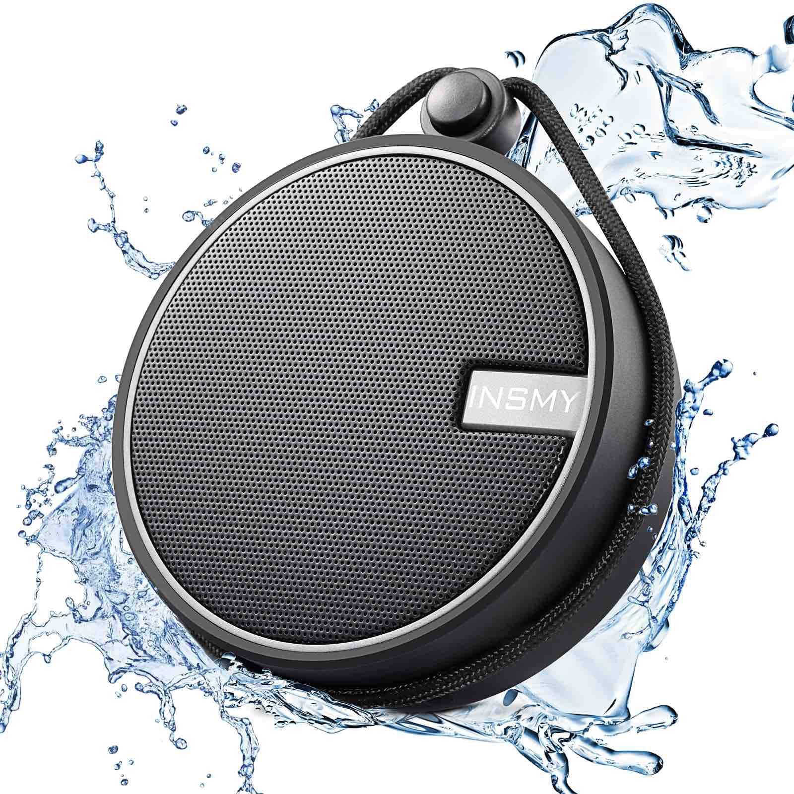 INSMY C12 IP67 Waterproof Shower Bluetooth Speakers Portable Small Speaker