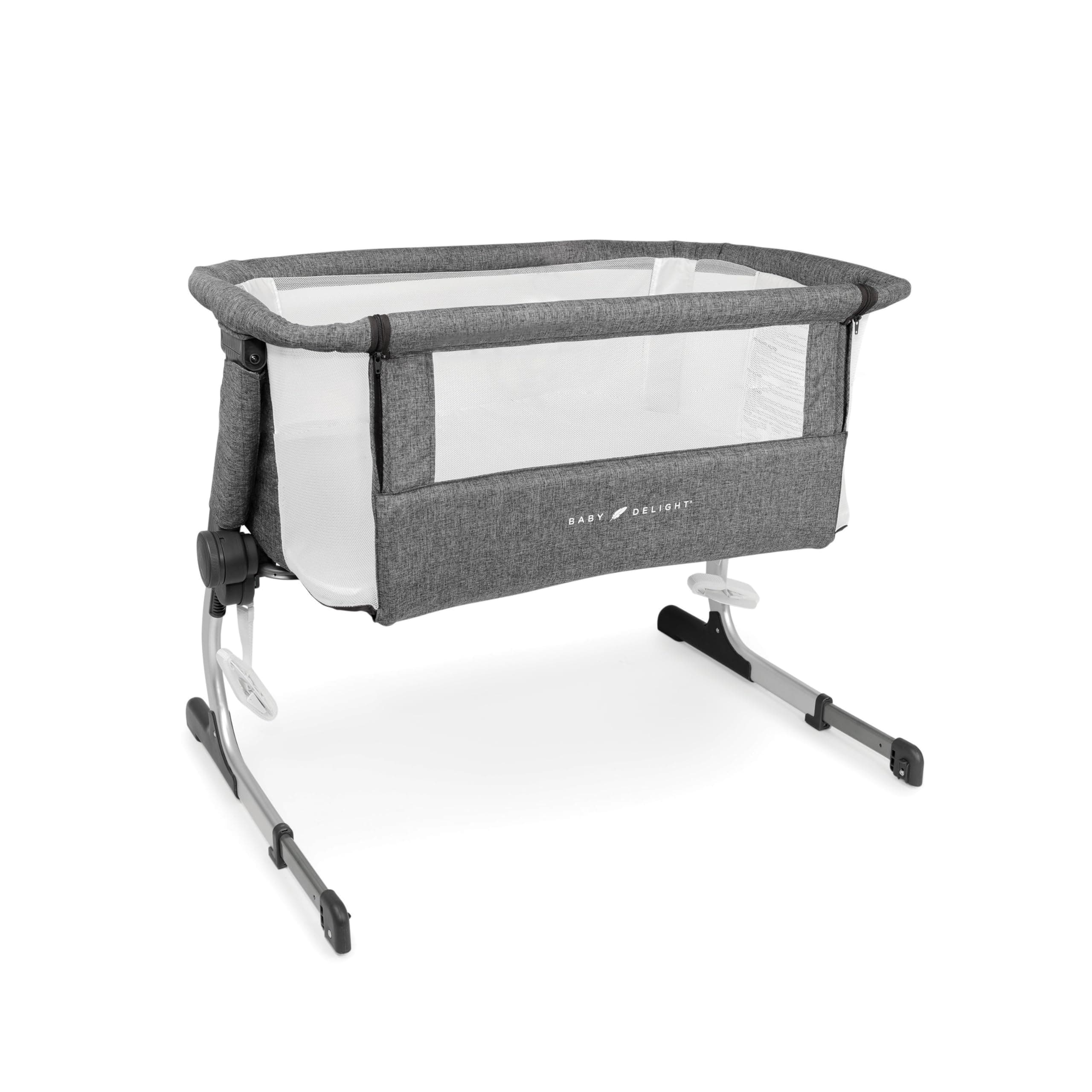 Baby Delight Beside Me Dreamer Bassinet Bedside Sleeper, Charcoal Tweed