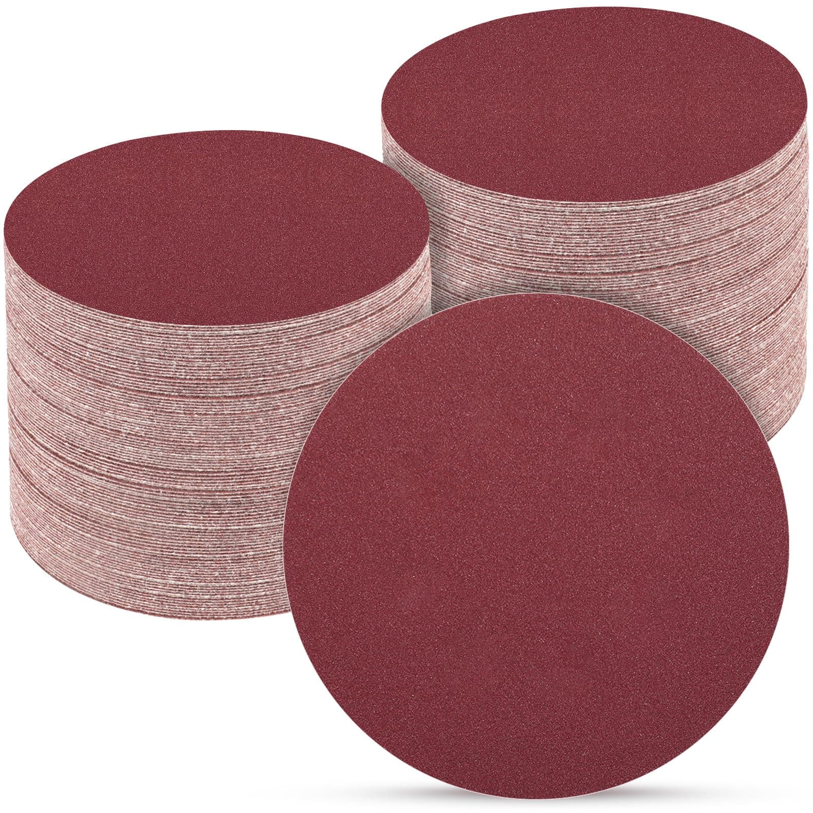 POTUINOM 100PCS 5 Inch Sanding Discs 240 Grit Sandpaper for Orbital Sander