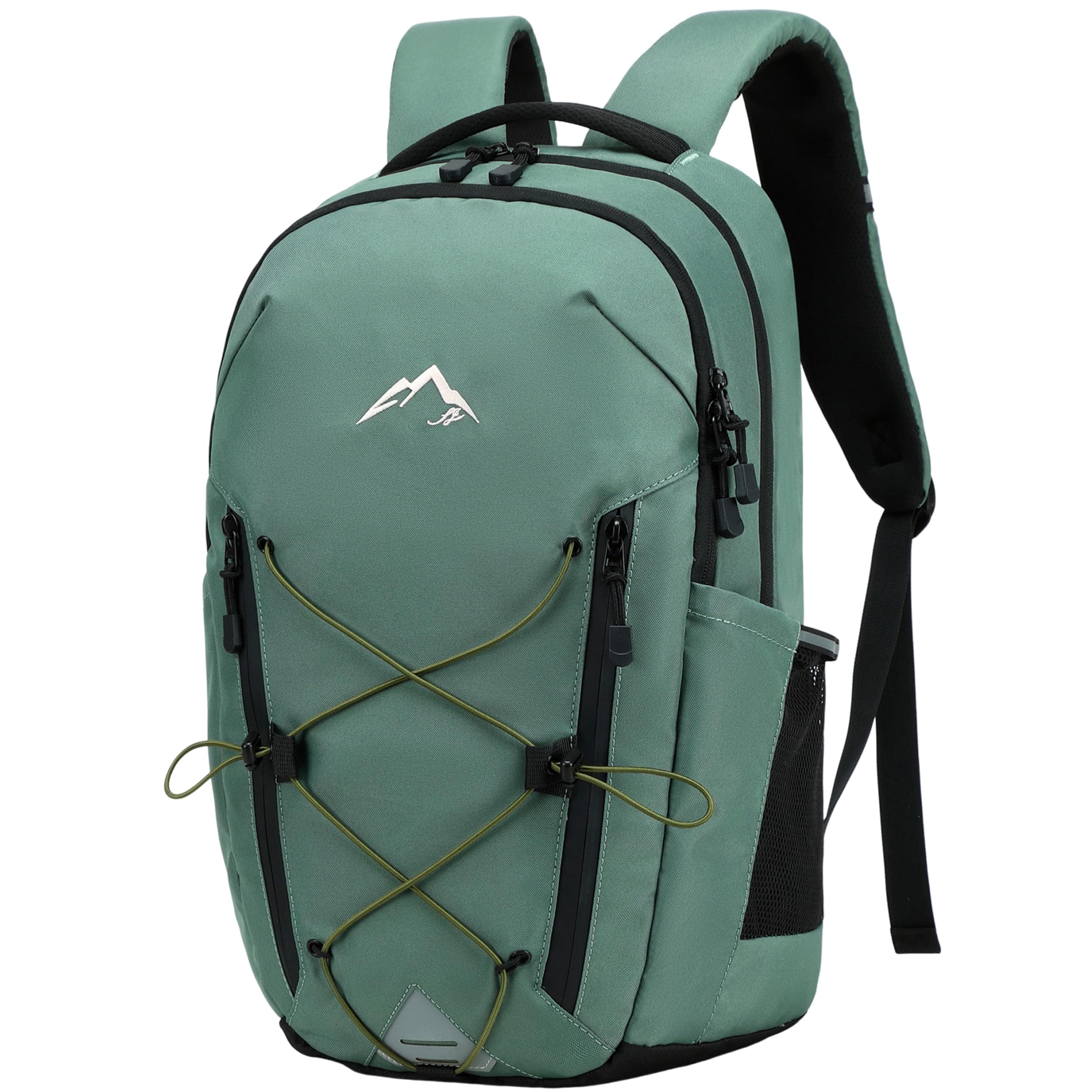 AO ALI VICTORY Women's Laptop Backpack 15.6 inch, Travel Backpack for Men,College Bookbag Outdoor Sport Hiking Back Pack, Green, Modern